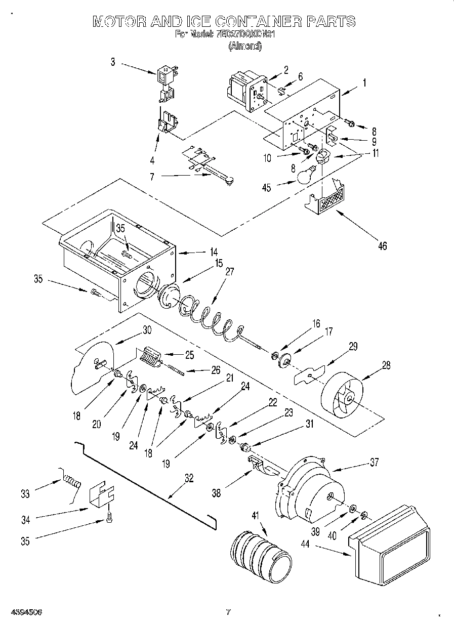 05 - MOTOR AND ICE CONTAINER