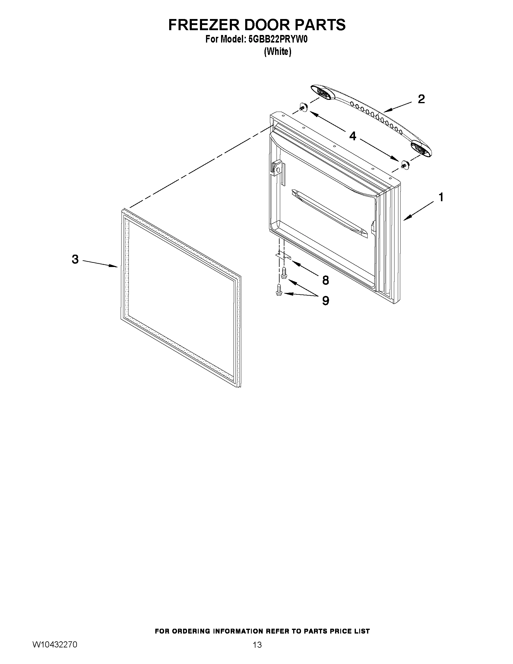 07 - FREEZER DOOR PARTS