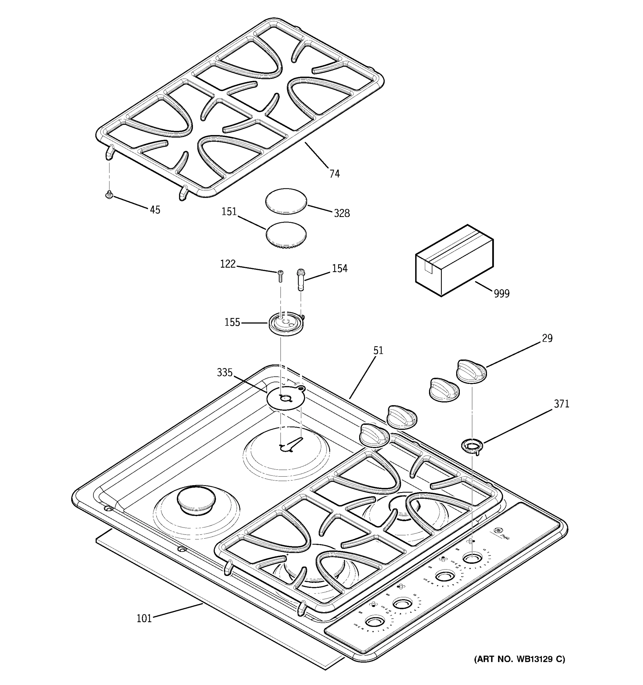 CONTROL PANEL & COOKTOP