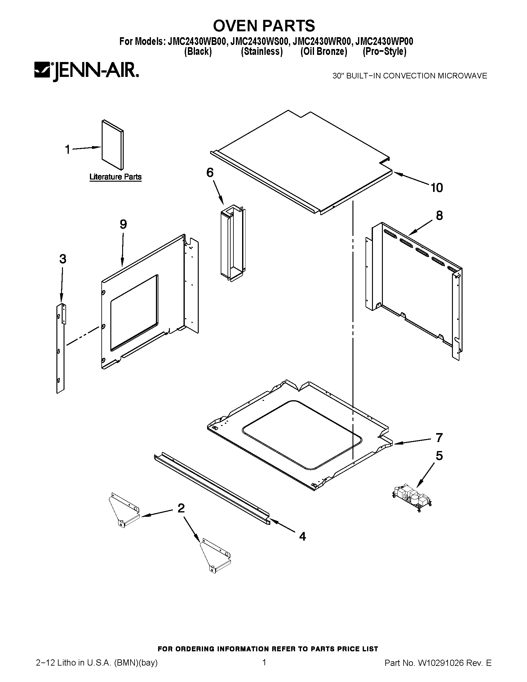 01 - OVEN PARTS