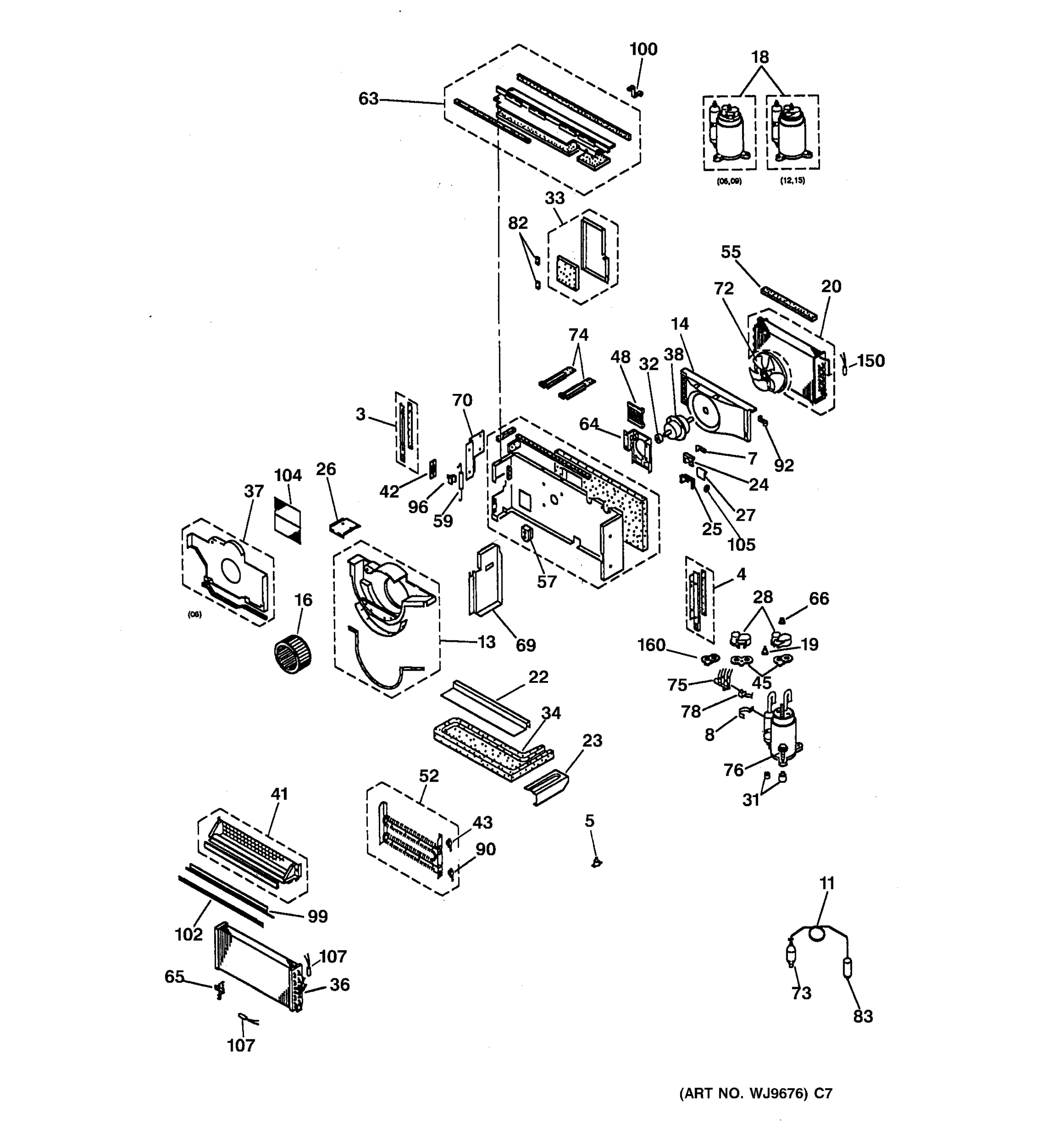 MOTOR, COMPRESSOR & SYSTEM COMPONENTS