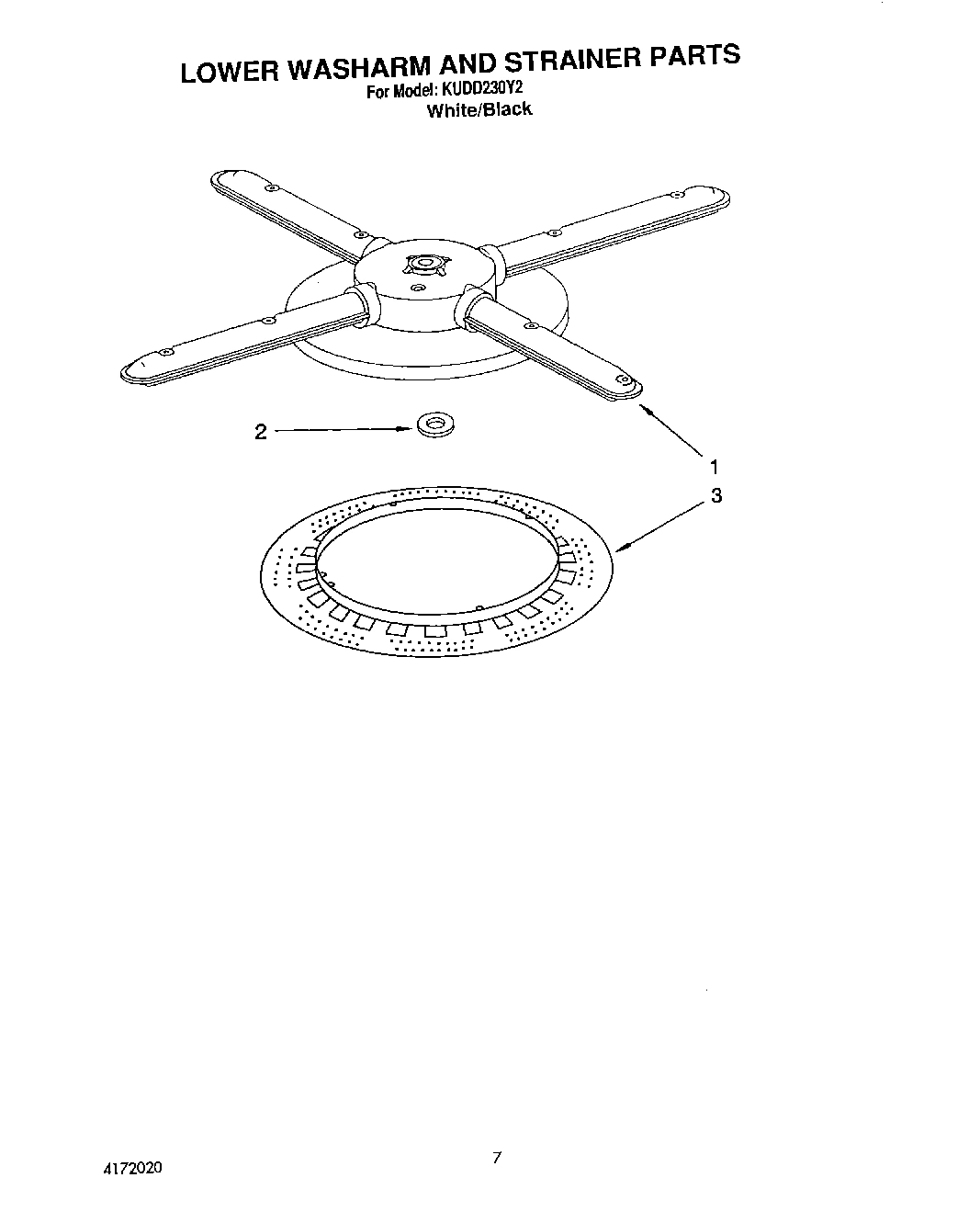 05 - LOWER WASHARM AND STRAINER