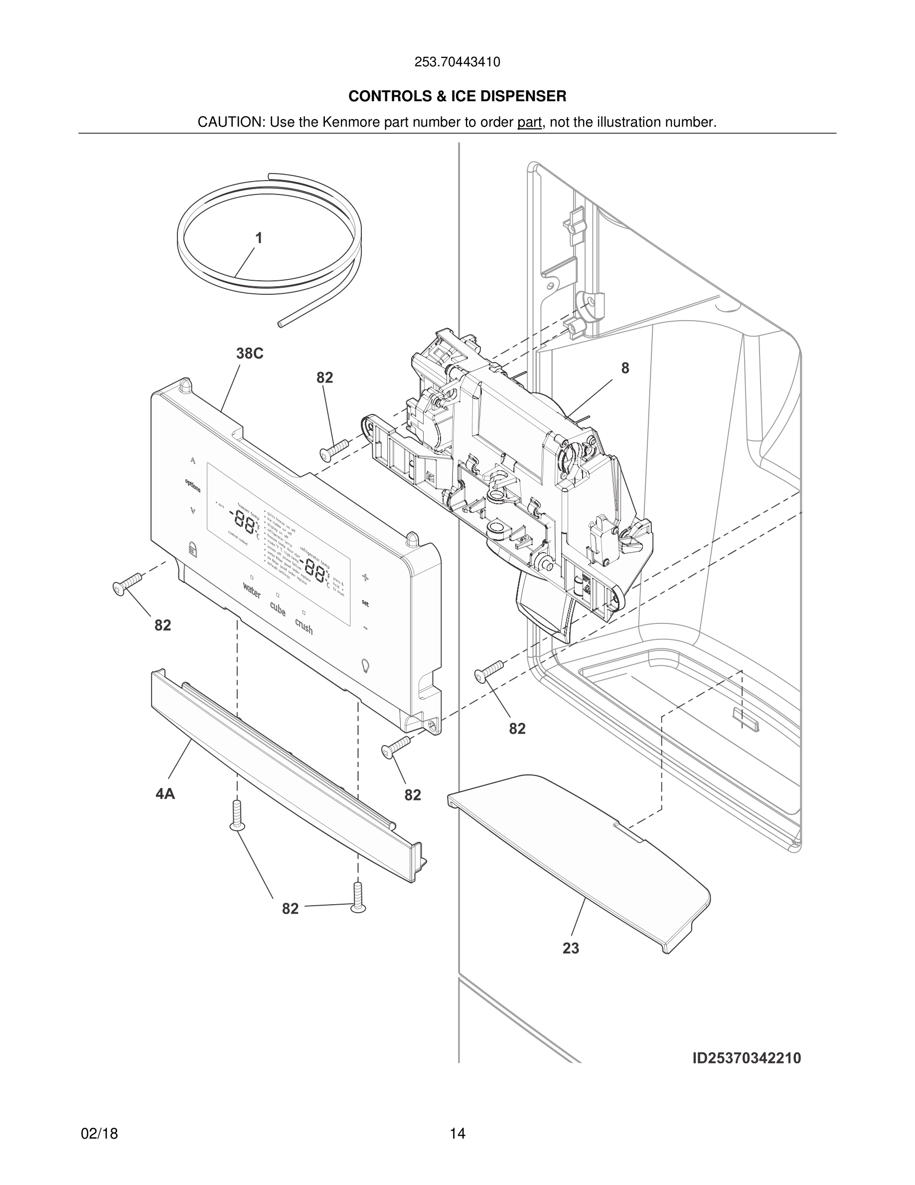 15 - CONTROLS & ICE DISPENSER