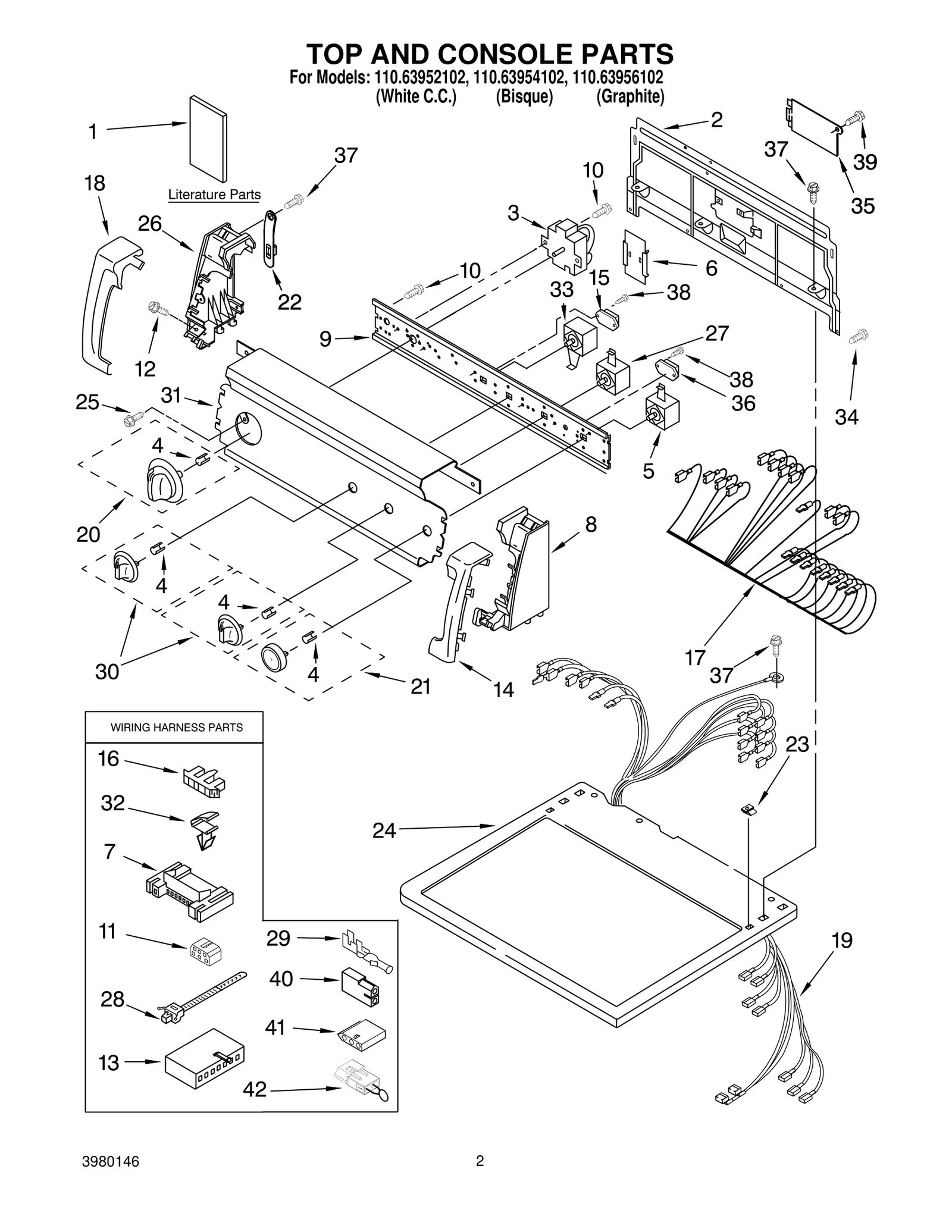 TOP AND CONSOLE PARTS