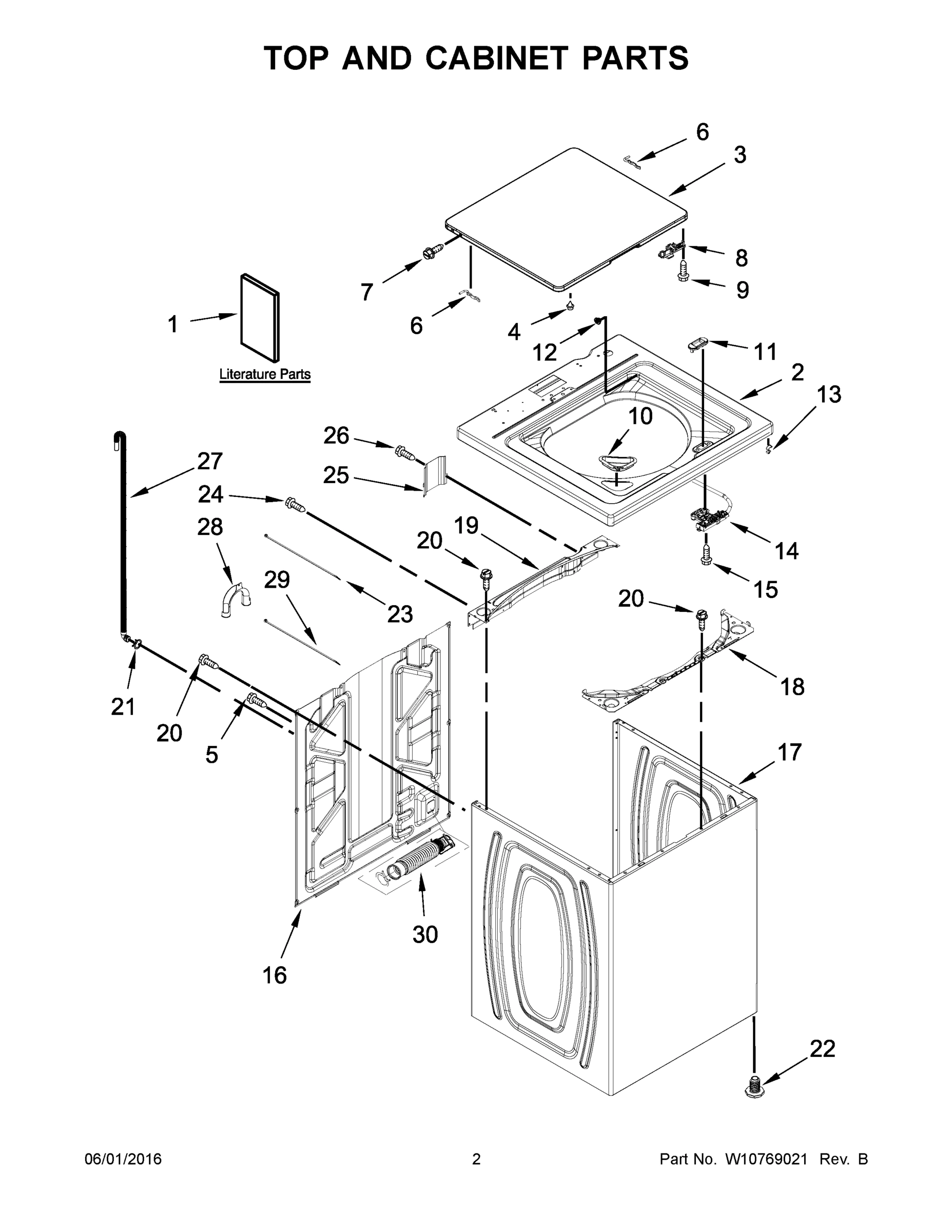 02 - TOP AND CABINET PARTS