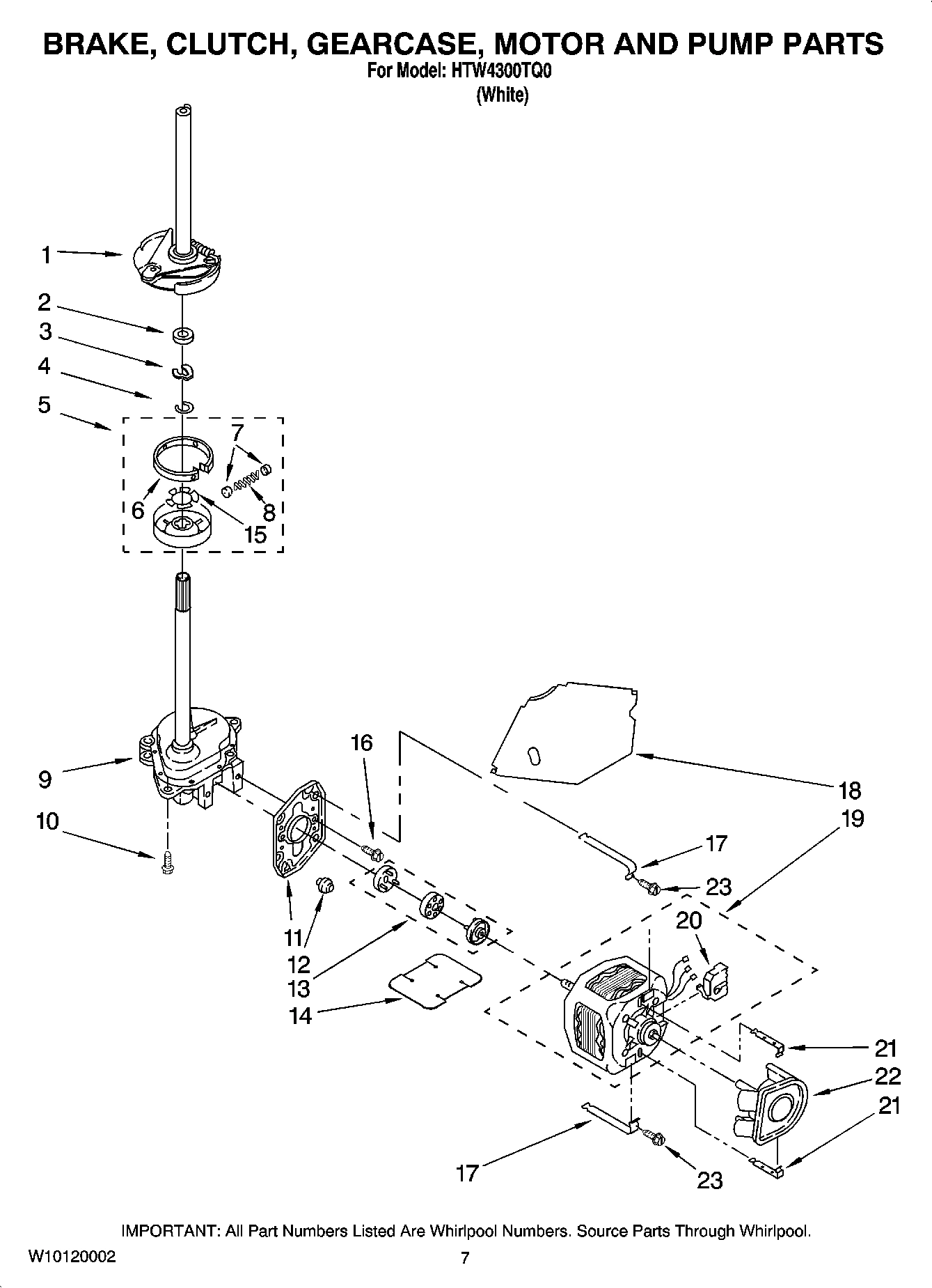 04 - BRAKE, CLUTCH, GEARCASE, MOTOR AND PUMP PARTS