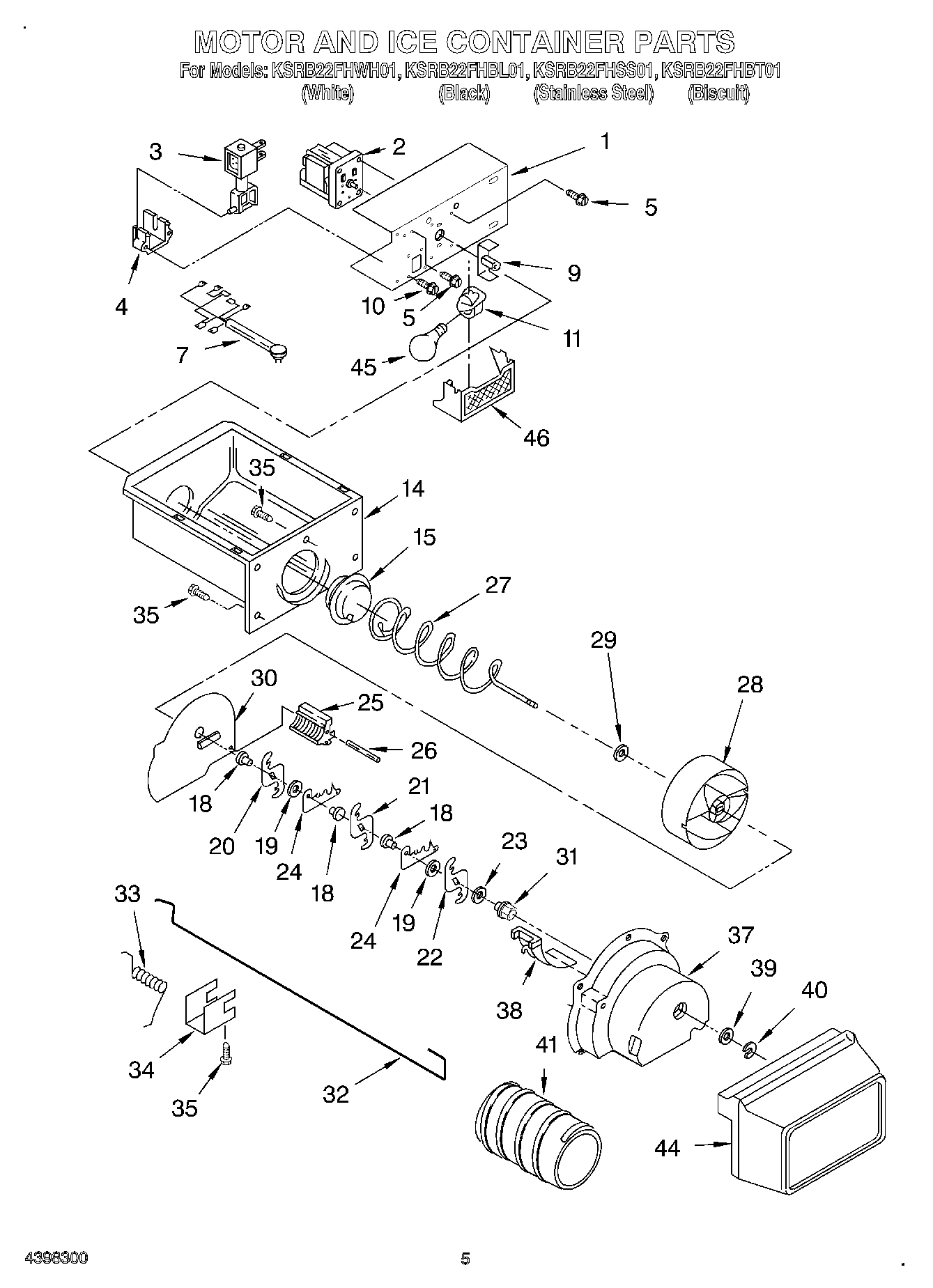 04 - MOTOR AND ICE CONTAINER