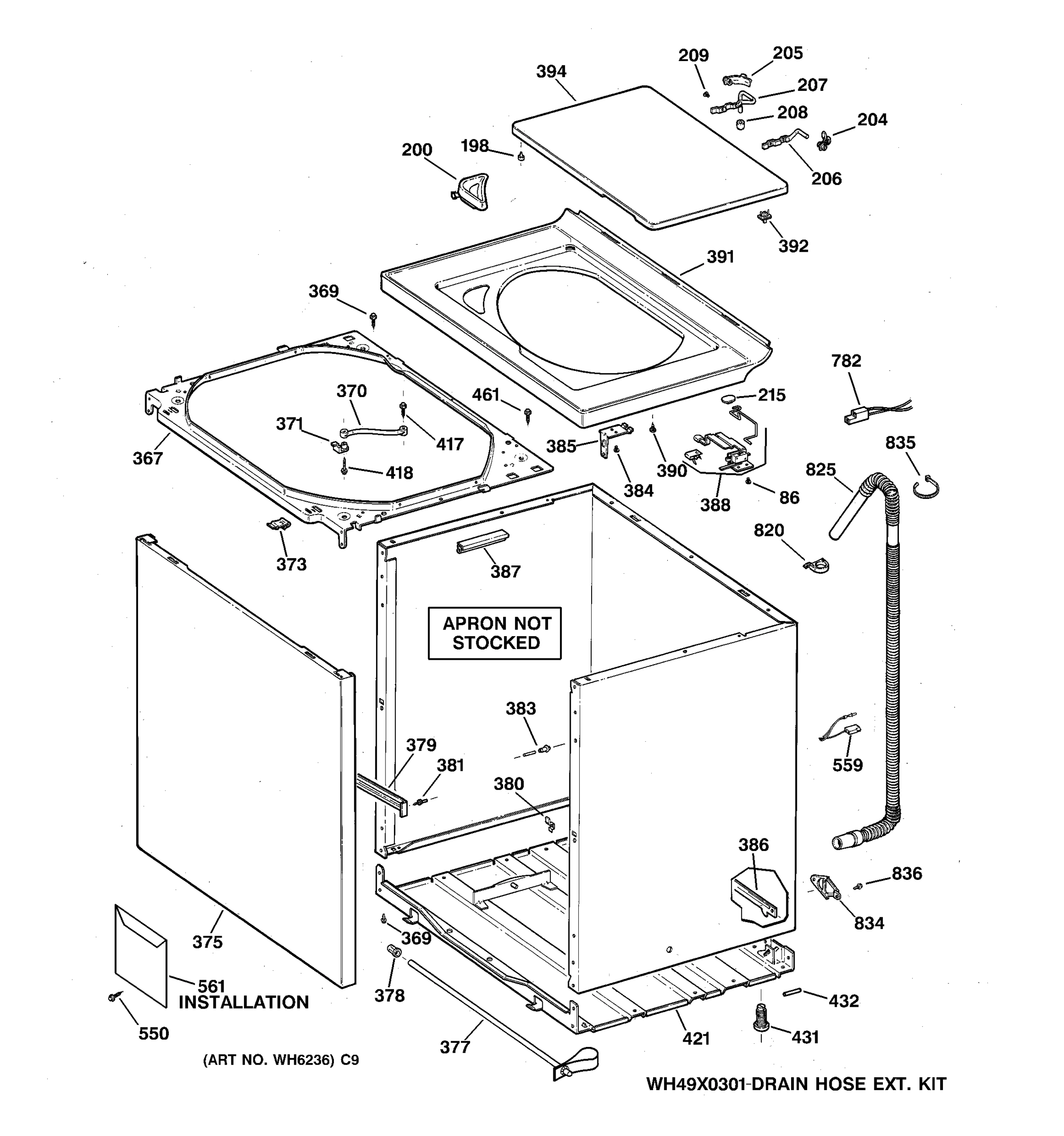 CABINET, COVER & FRONT PANEL