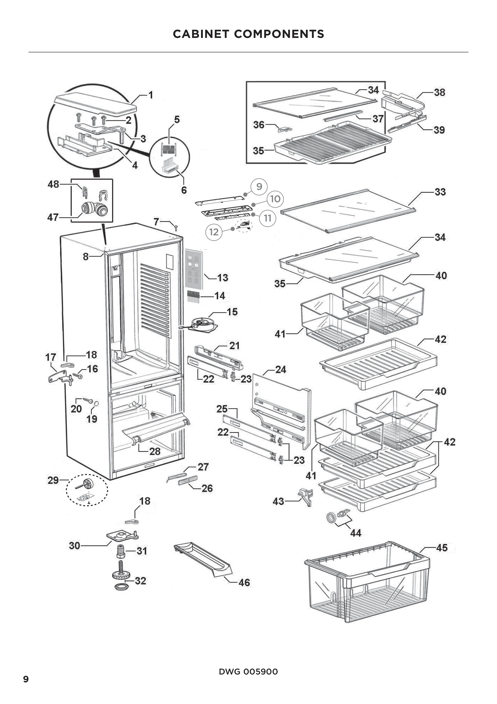 CABINET COMPONENTS