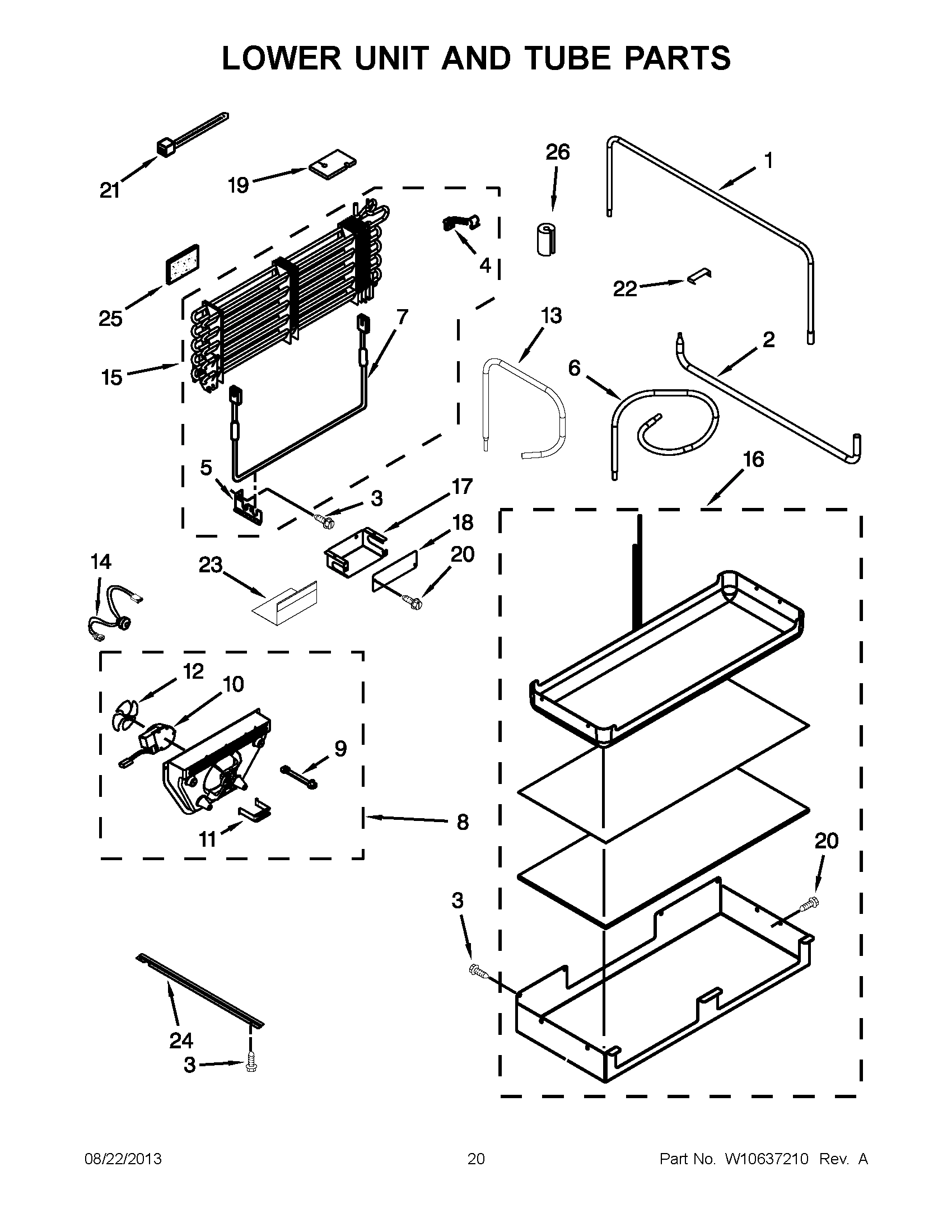 11 - LOWER UNIT AND TUBE PARTS