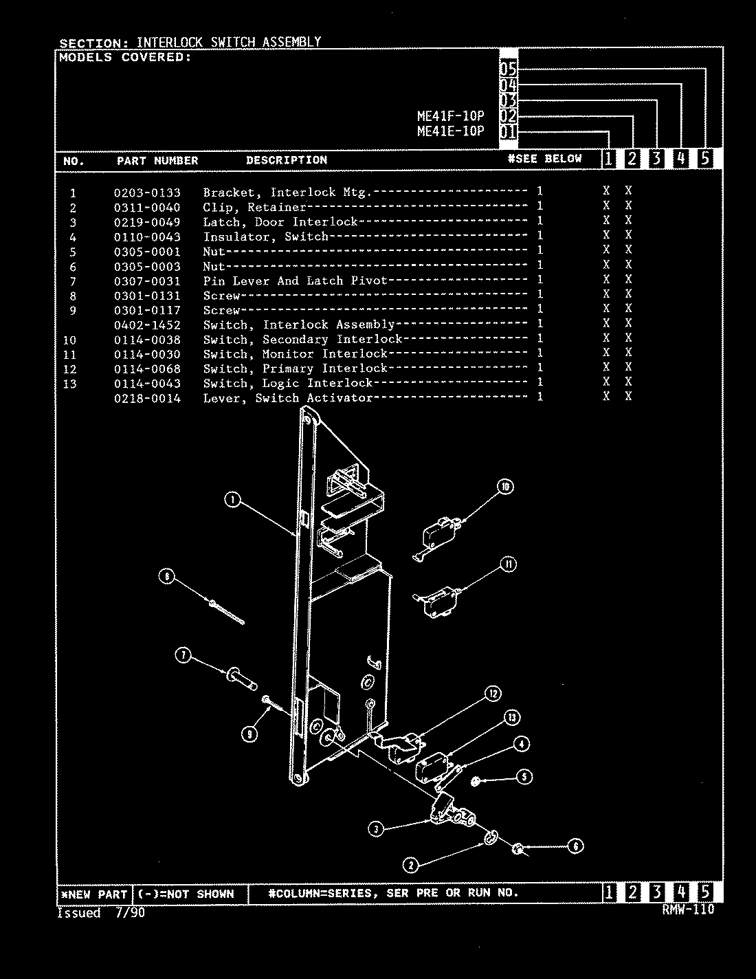 04 - INTERLOCK SWITCH ASSY.