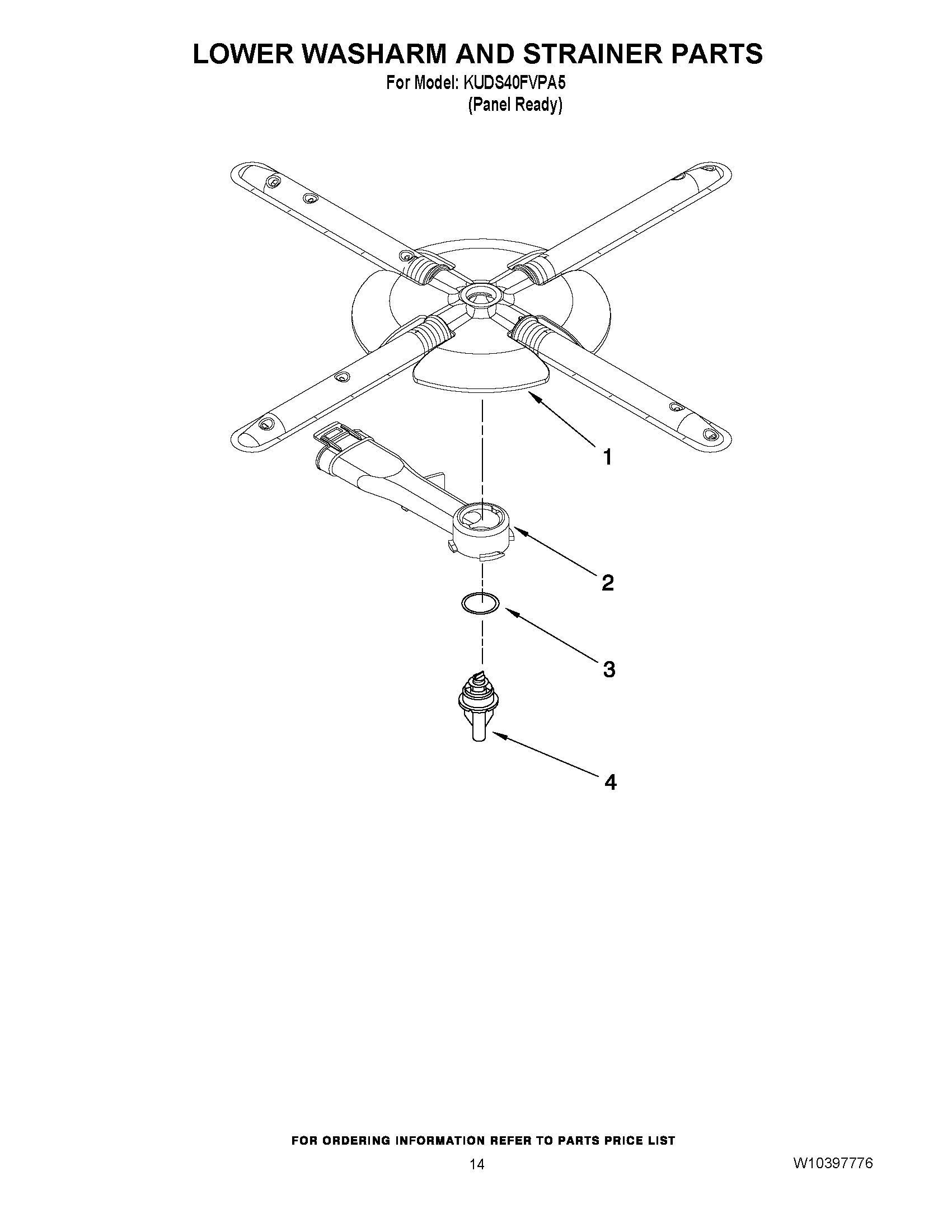 11 - LOWER WASHARM AND STRAINER PARTS