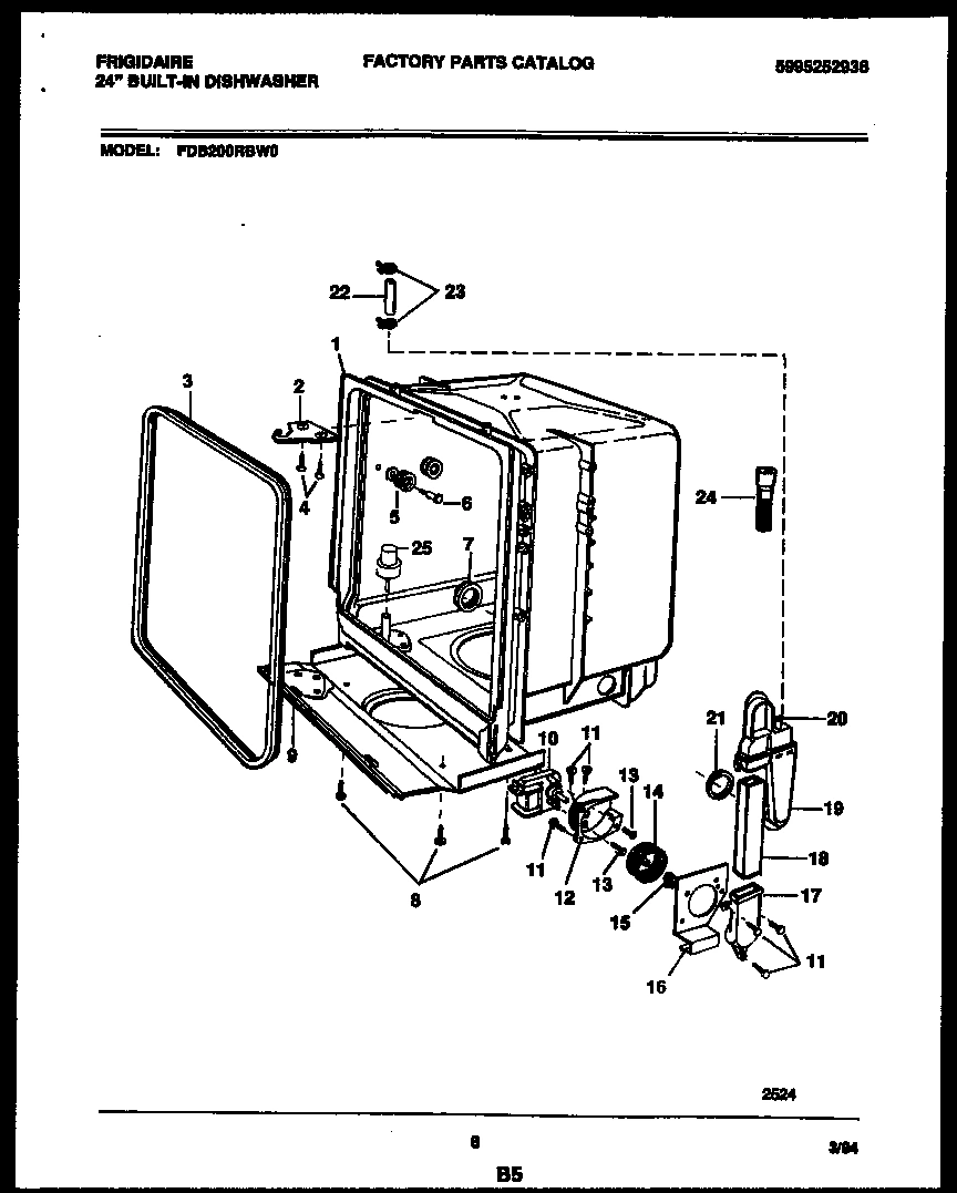 05 - TUB AND FRAME PARTS