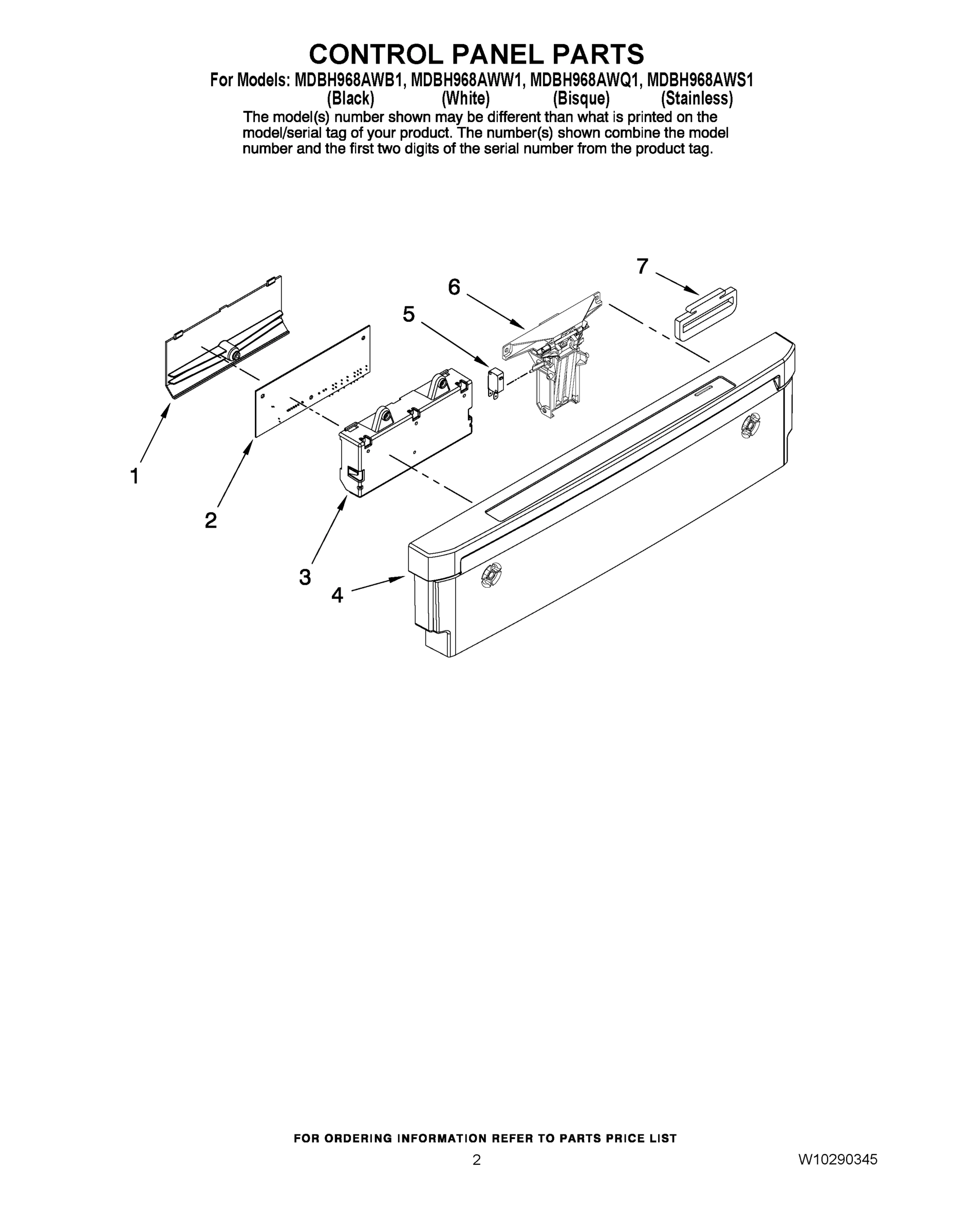 02 - CONTROL PANEL PARTS
