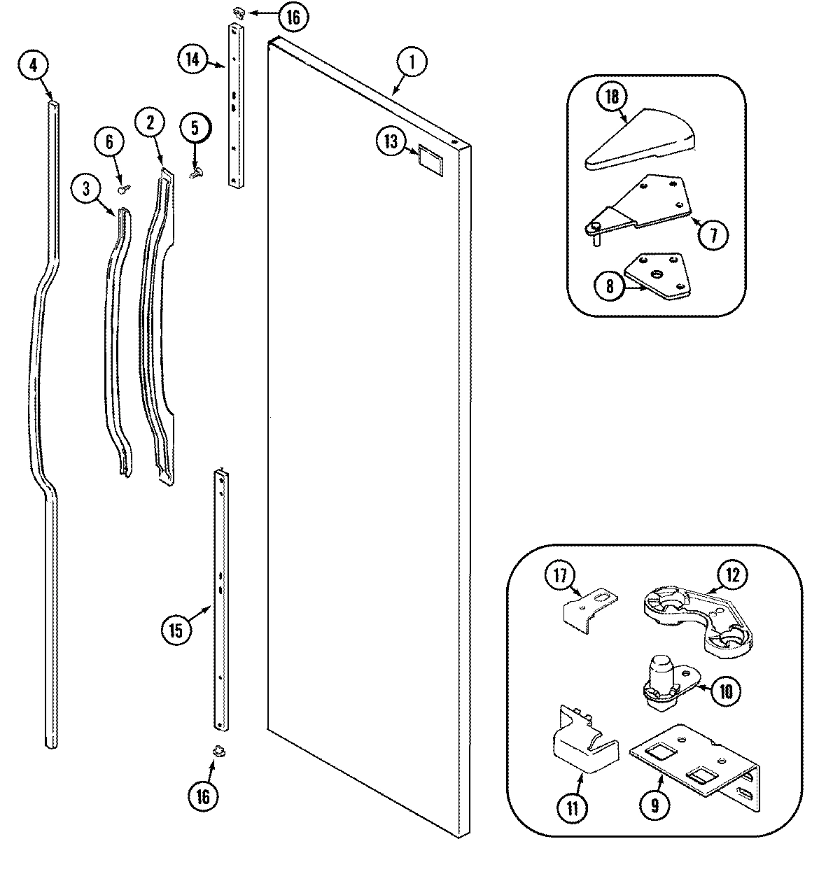 07 - FRESH FOOD OUTER DOOR (BISQUE)