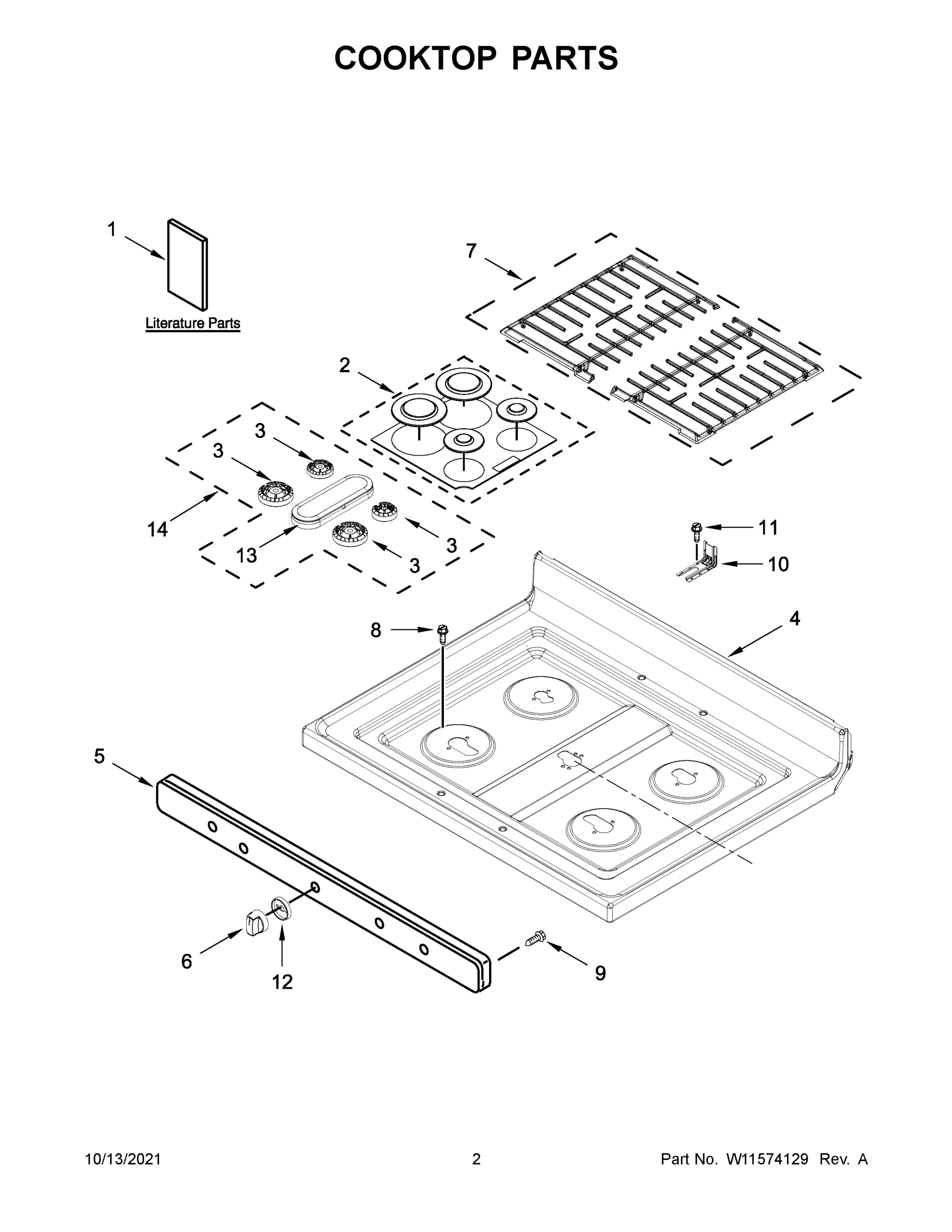 02 - COOKTOP PARTS