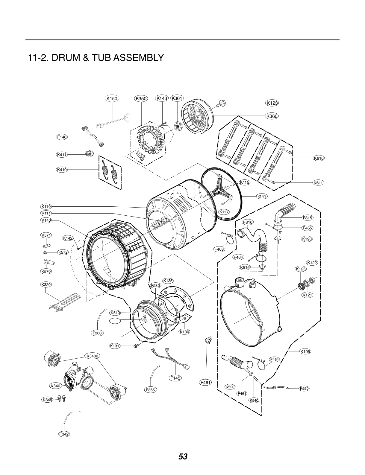 DRUM & TUB ASSEMBLY