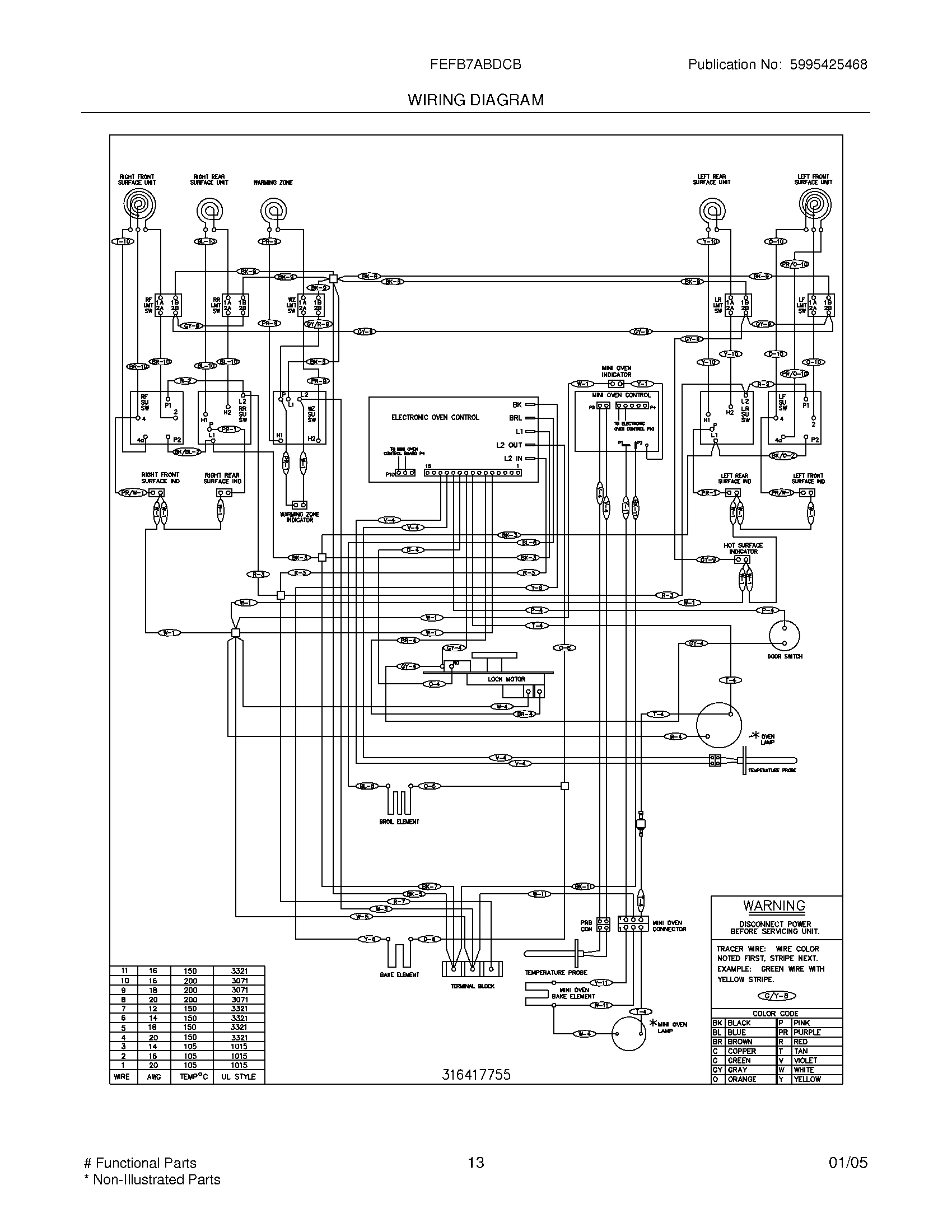 13 - WIRING DIAGRAM