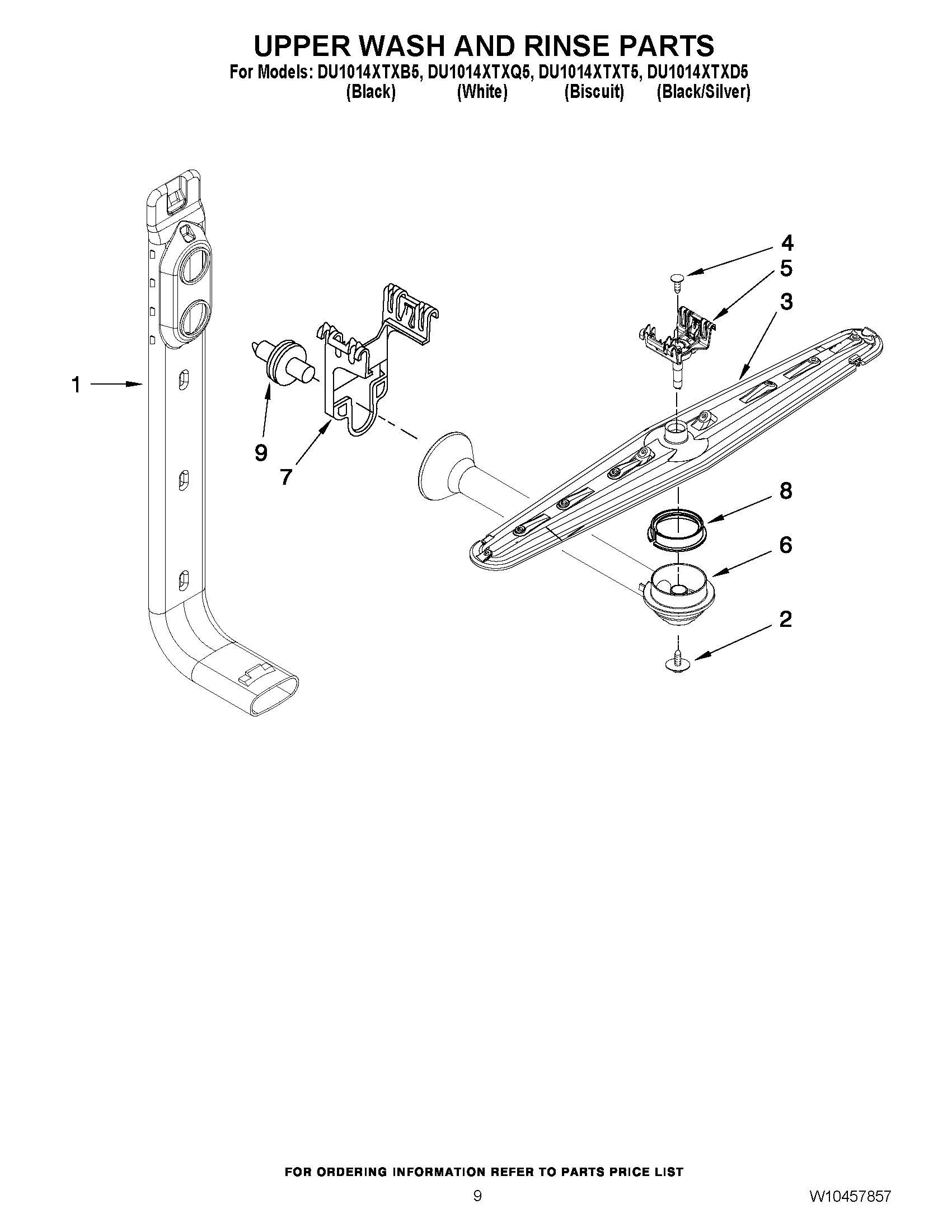 07 - UPPER WASH AND RINSE PARTS