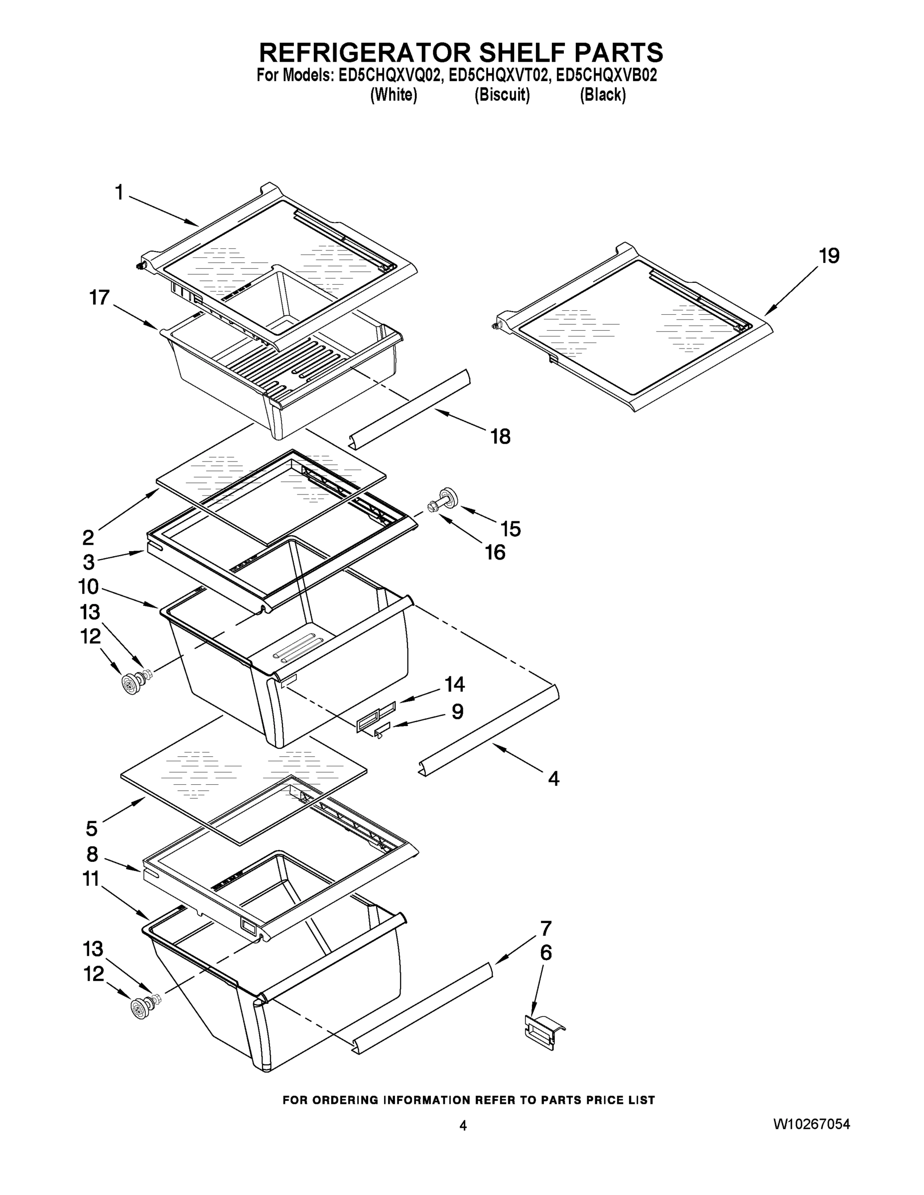 03 - REFRIGERATOR SHELF PARTS