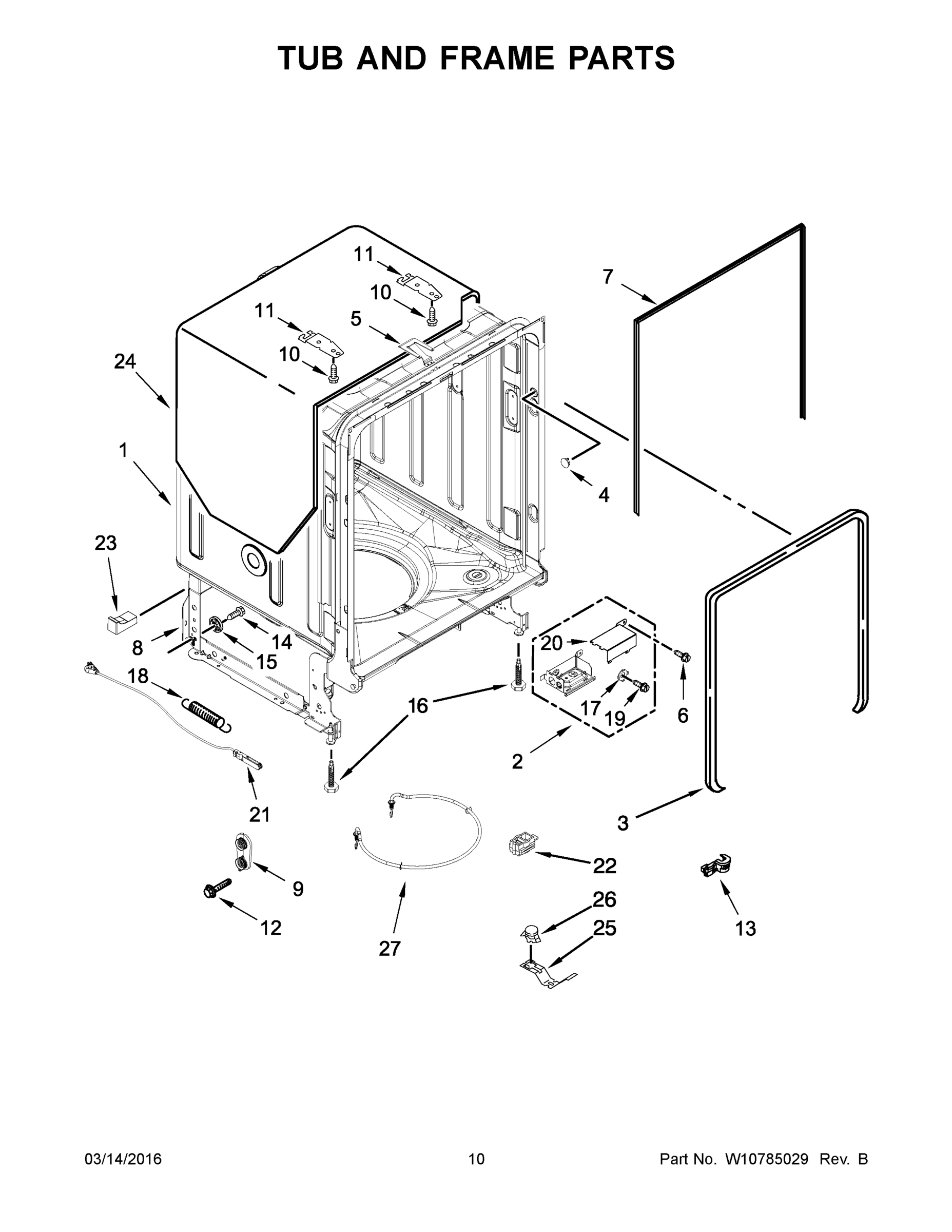 06 - TUB AND FRAME PARTS