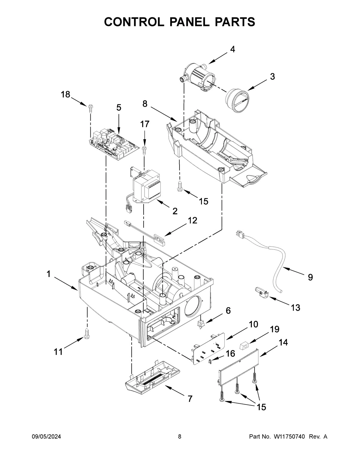 05 - CONTROL PANEL PARTS
