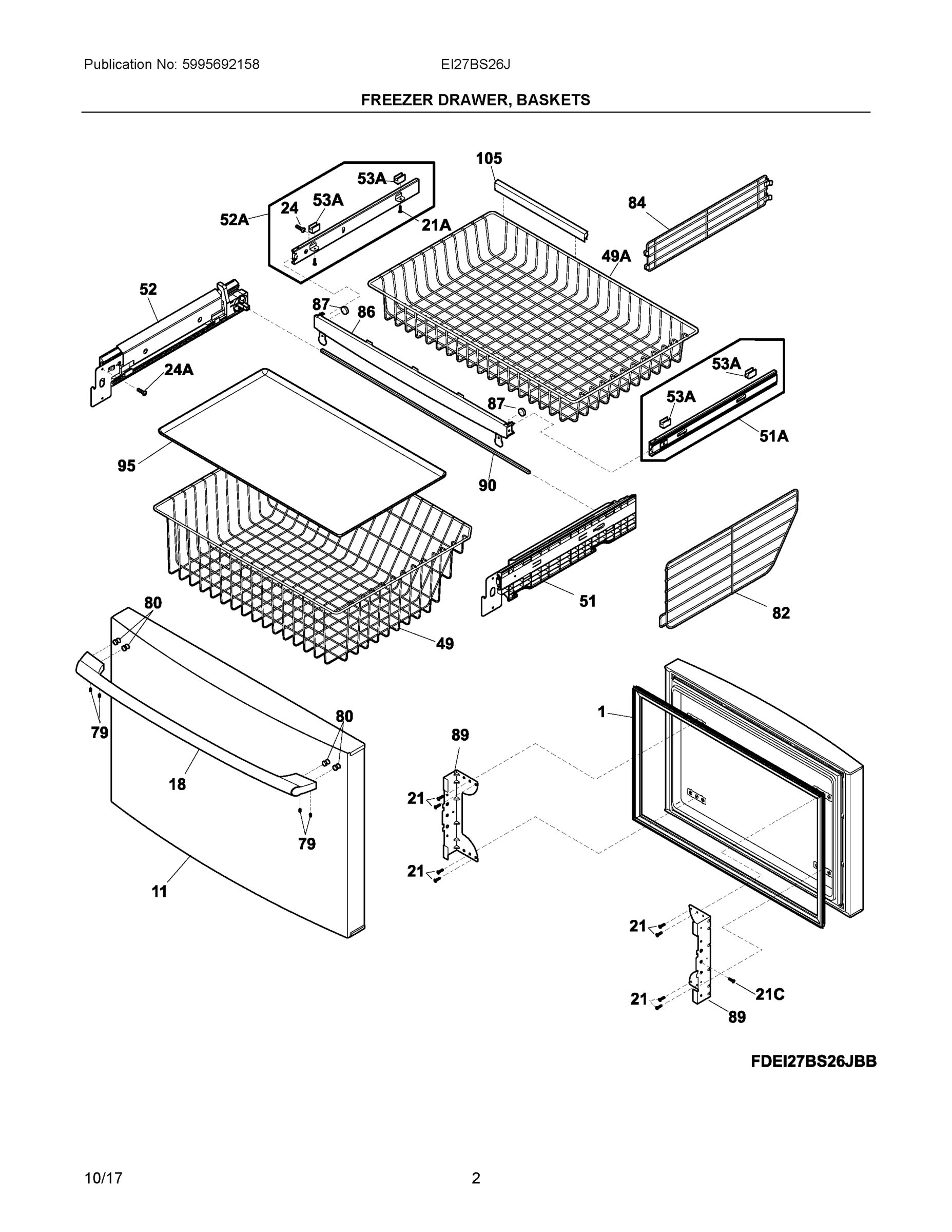 02 - FREEZER DRAWER, BASKETS