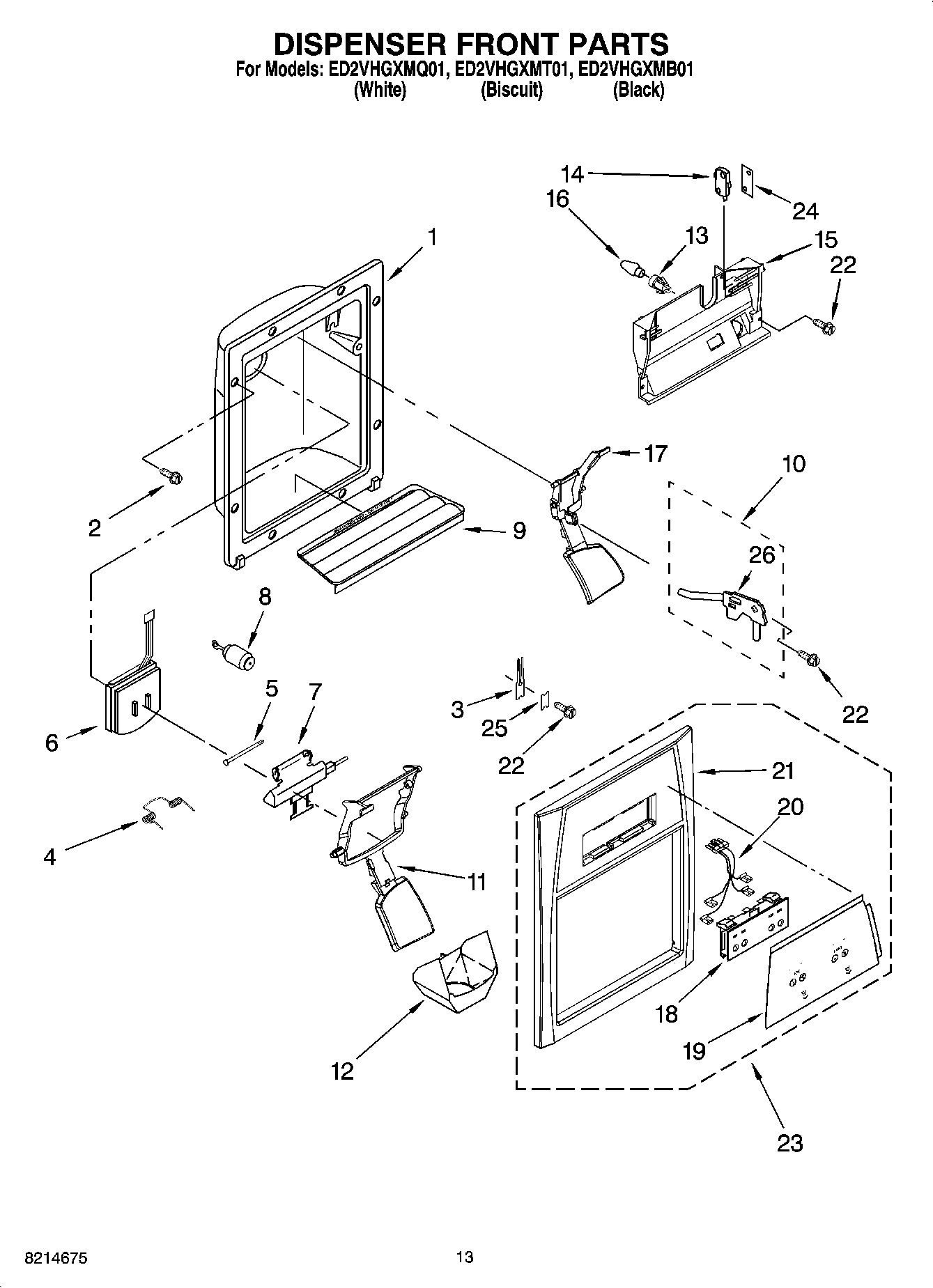 08 - DISPENSER FRONT PARTS