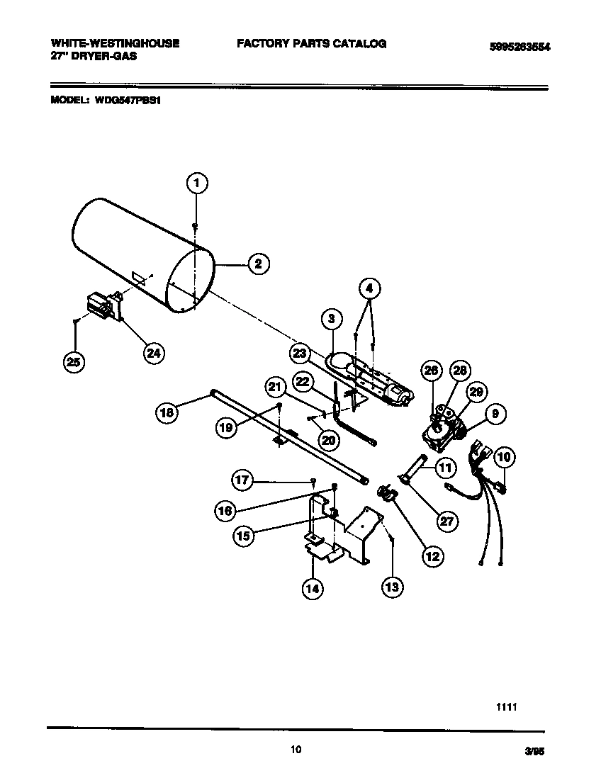 06 - GAS VALVE, BURNER ASSEMBLY, SENSOR
