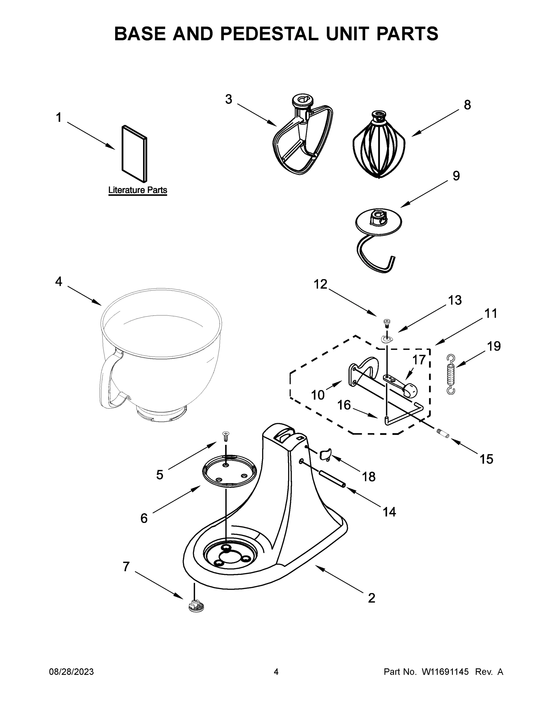 03 - BASE AND PEDESTAL UNIT PARTS