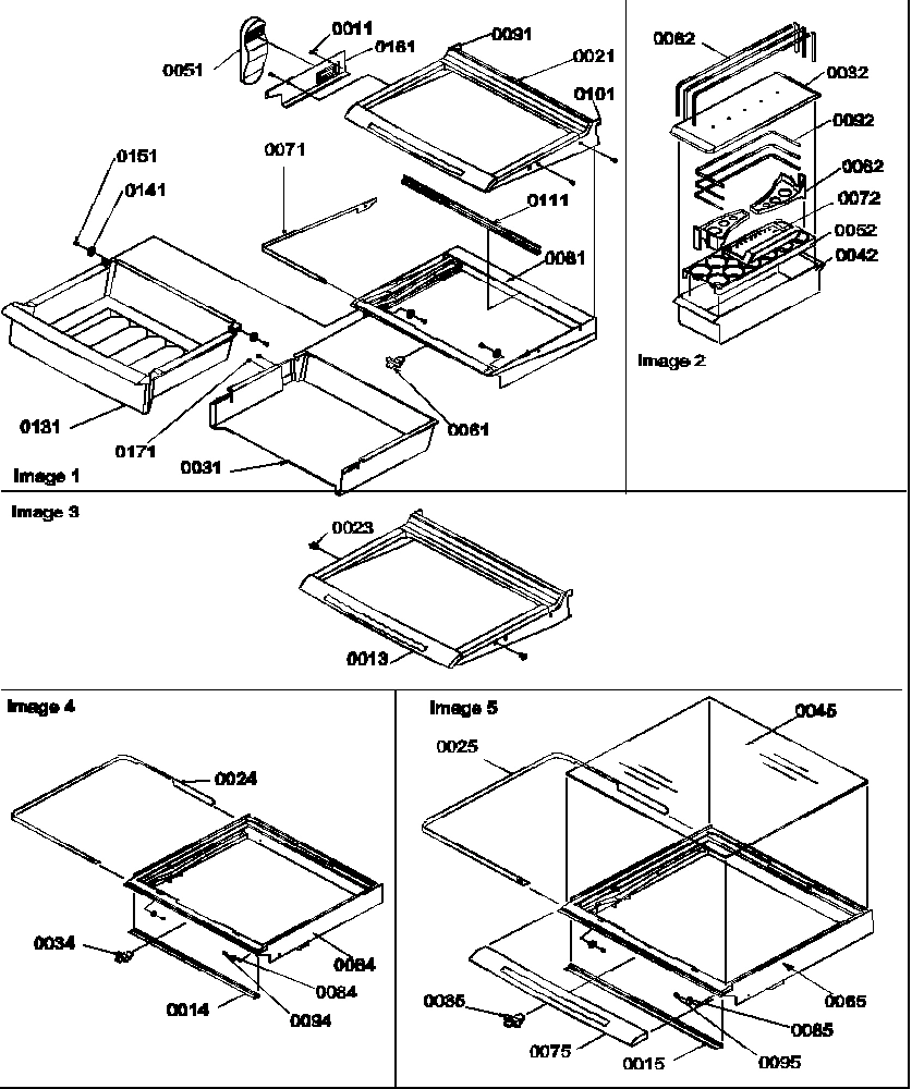 03 - DELI, SHELVES, CRISPER ASSEMBLIES & ACS