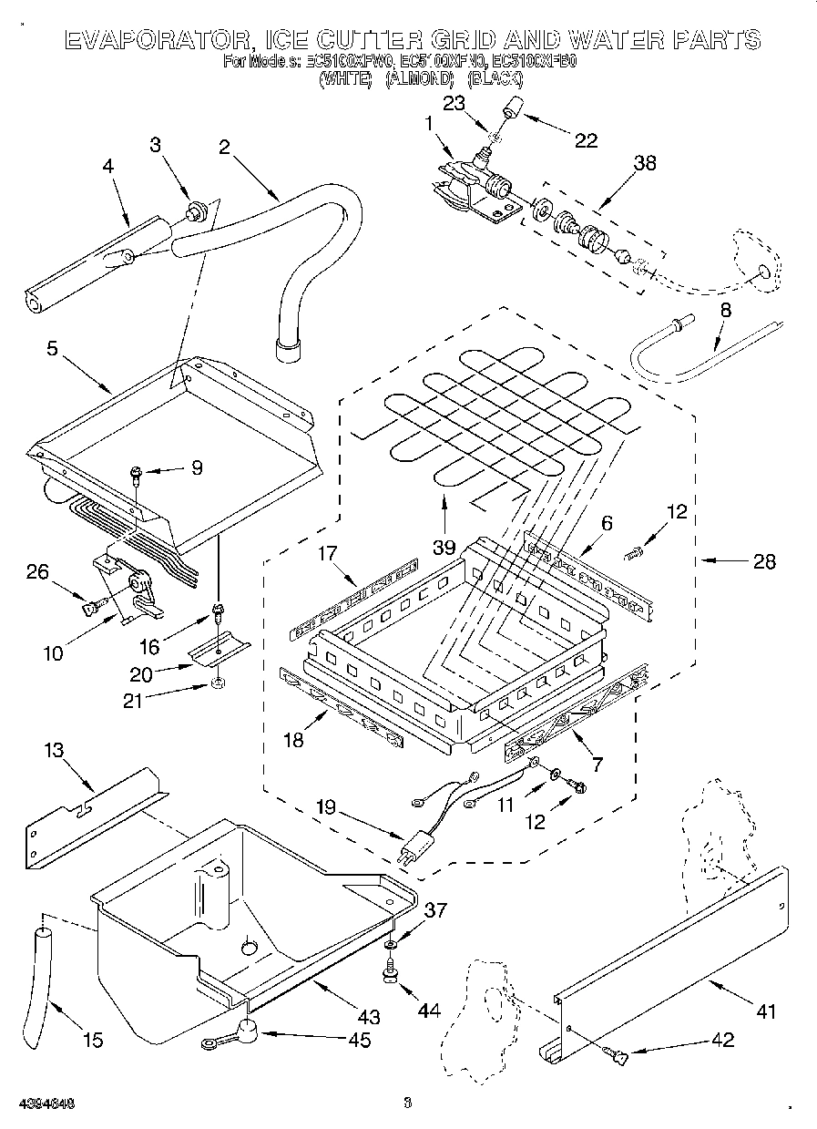 02 - EVAPORATOR, ICE CUTTER GRID AND WATER