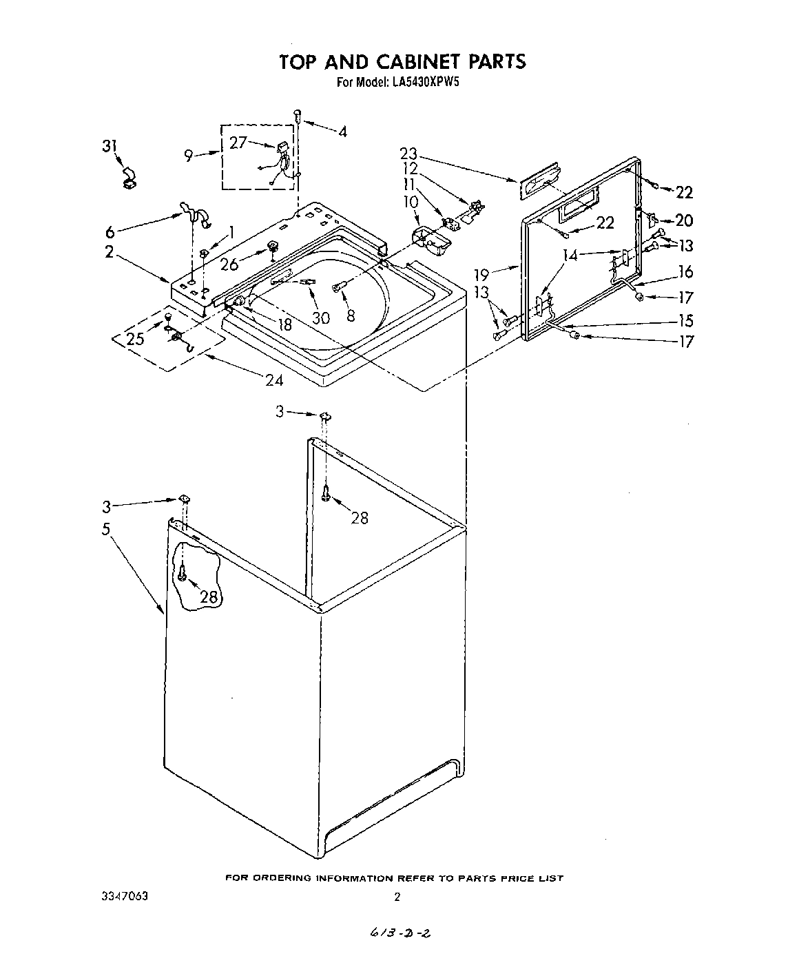 02 - TOP AND CABINET , LITERATURE AND OPTIONAL