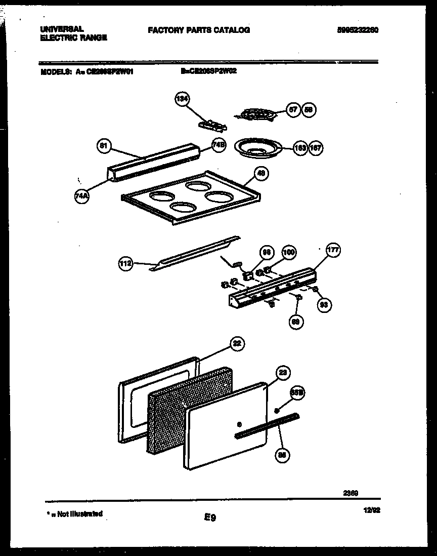 02 - COOKTOP AND DOOR PARTS