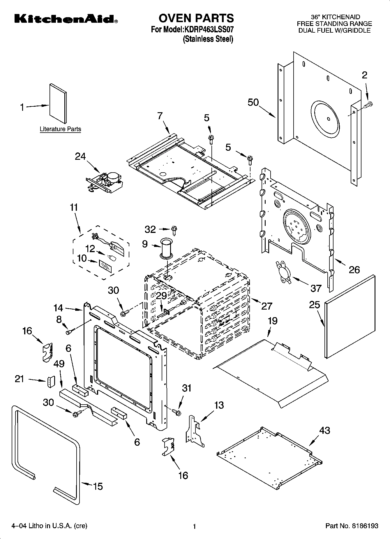 01 - OVEN PARTS