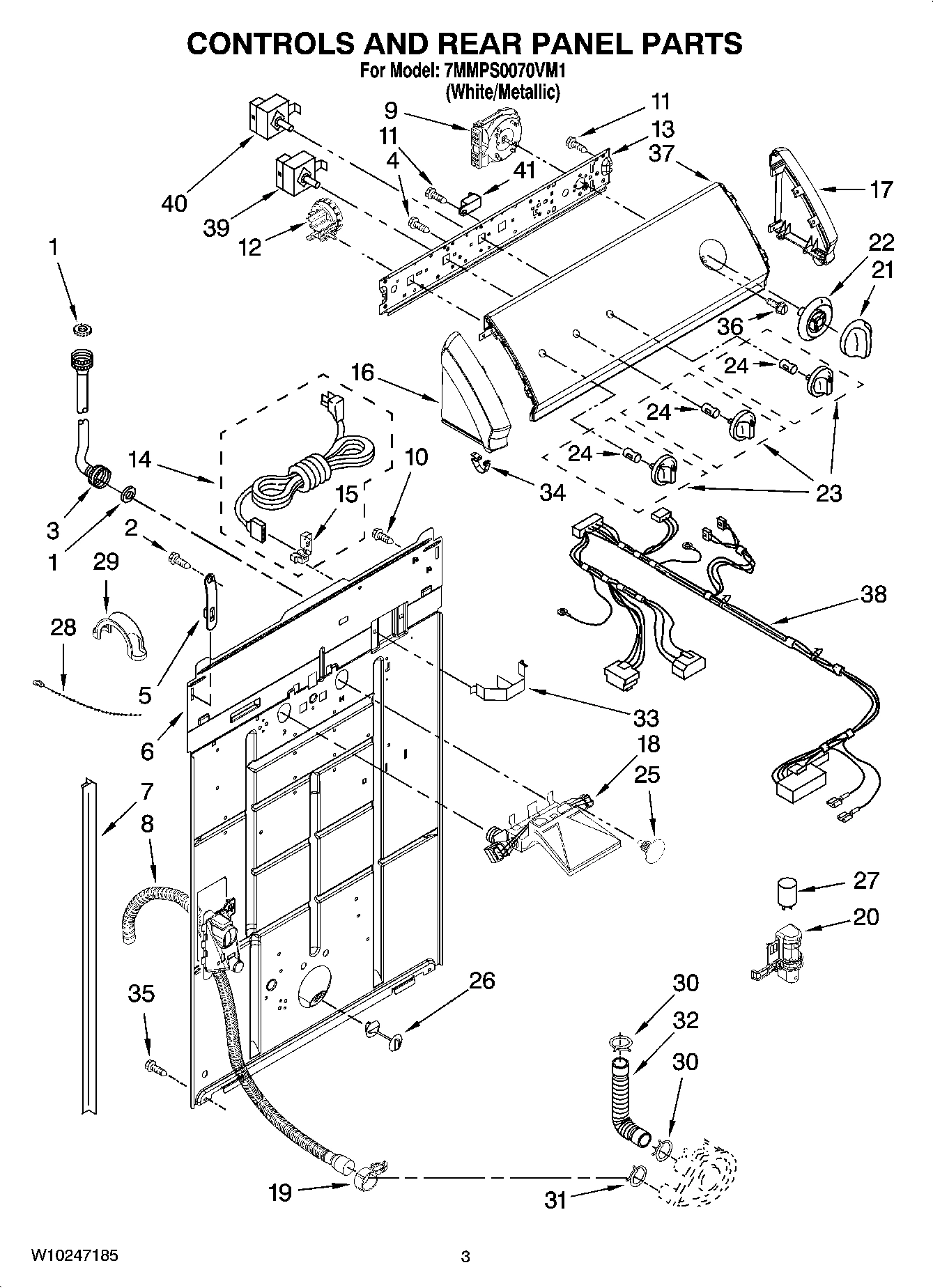 02 - CONTROLS AND REAR PANEL PARTS