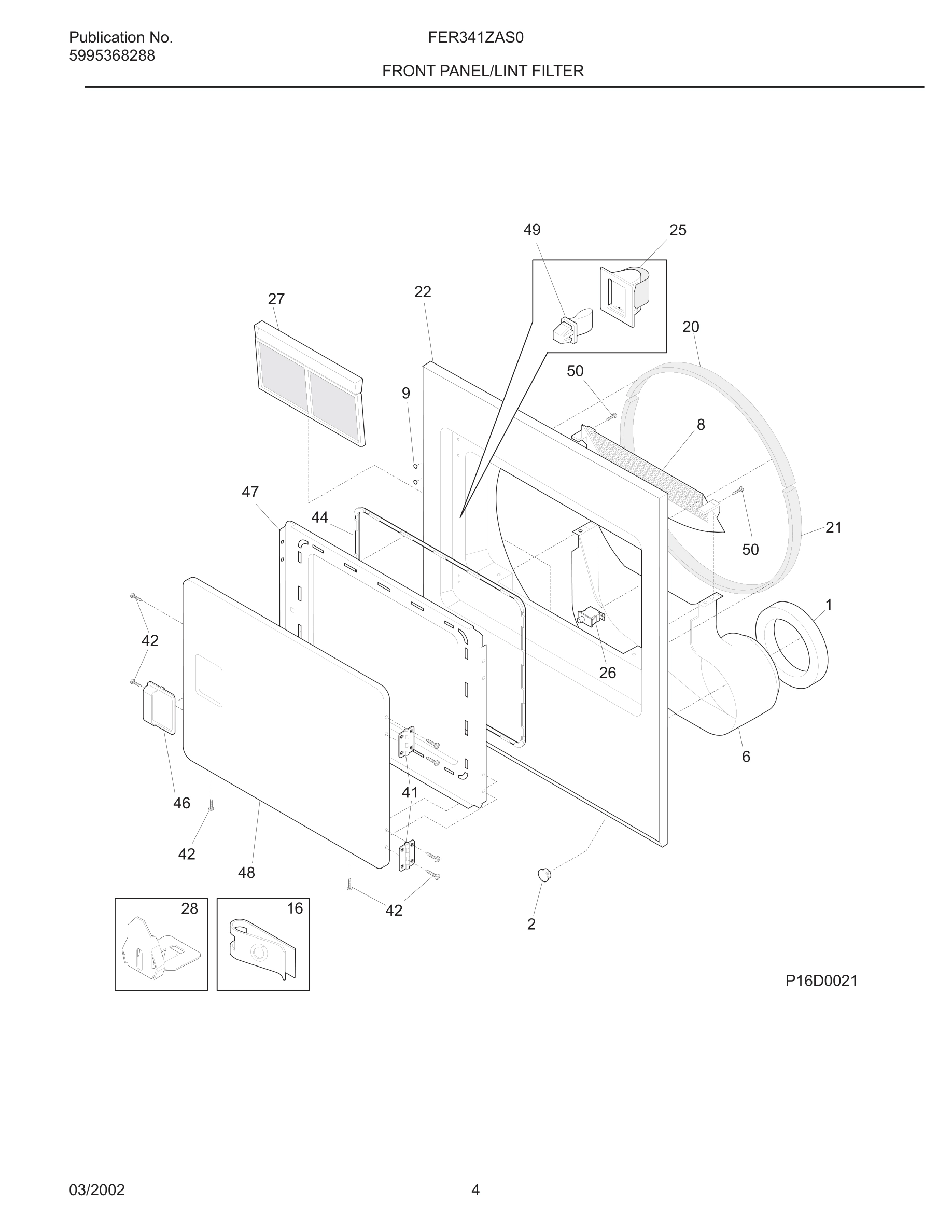05 - FRONT PANEL/LINT FILTER