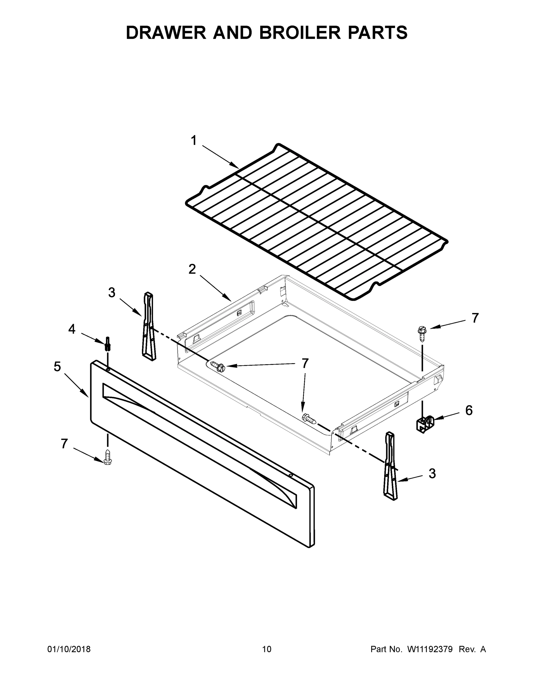 06 - DRAWER AND BROILER PARTS