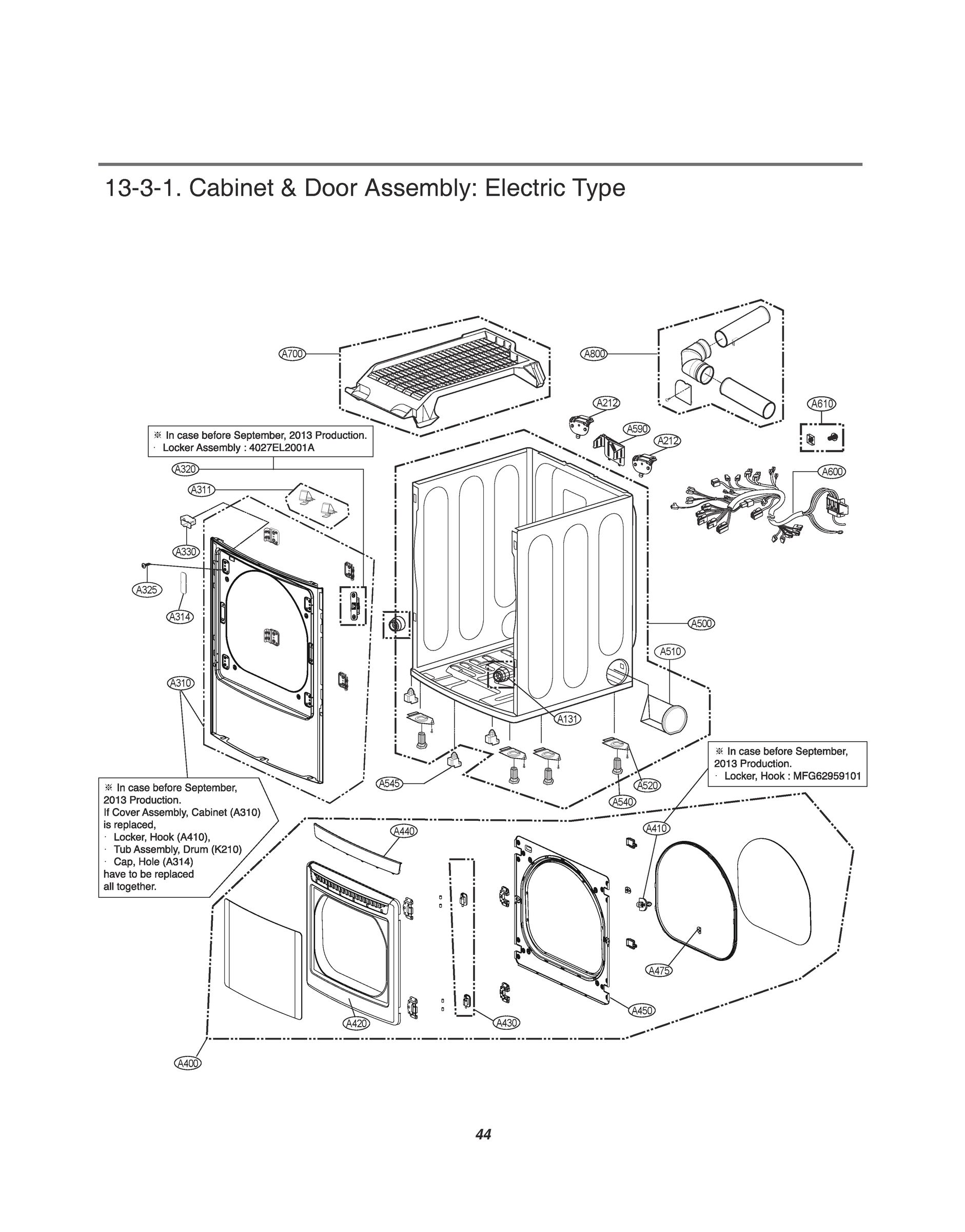CABINET & DOOR ASSEMBLY