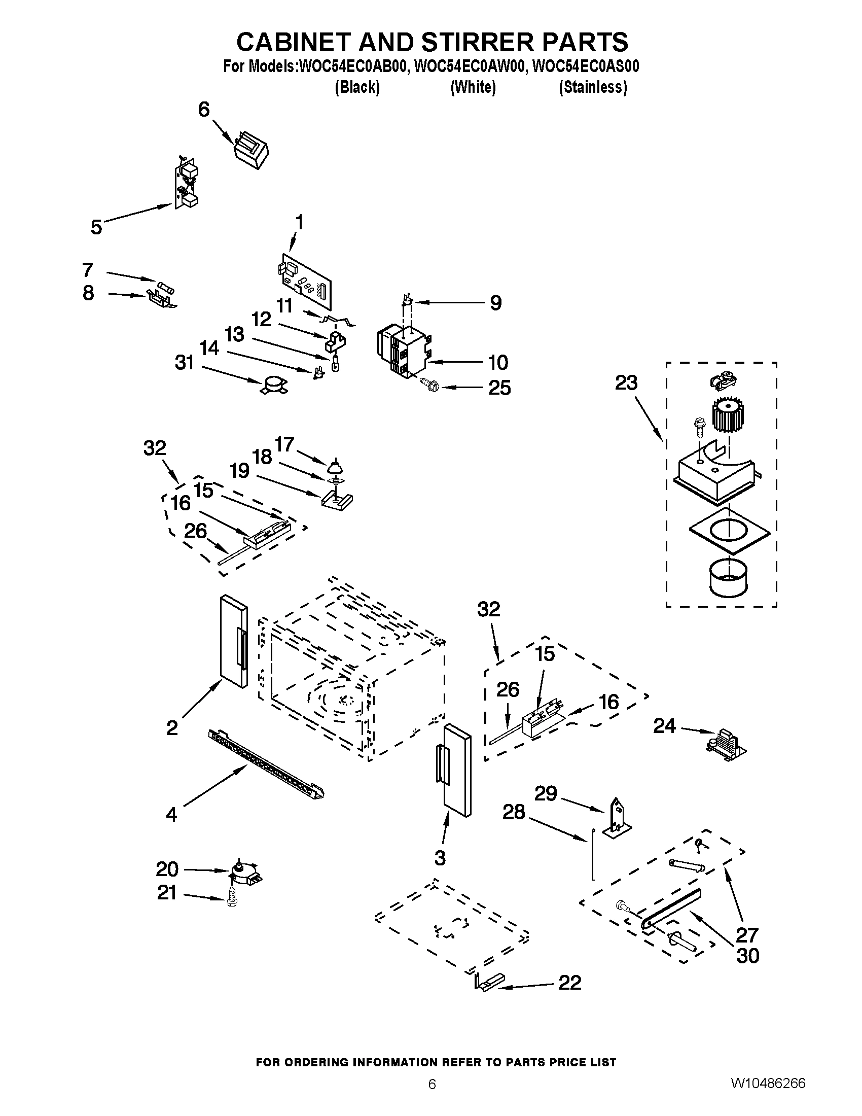 05 - CABINET AND STIRRER PARTS