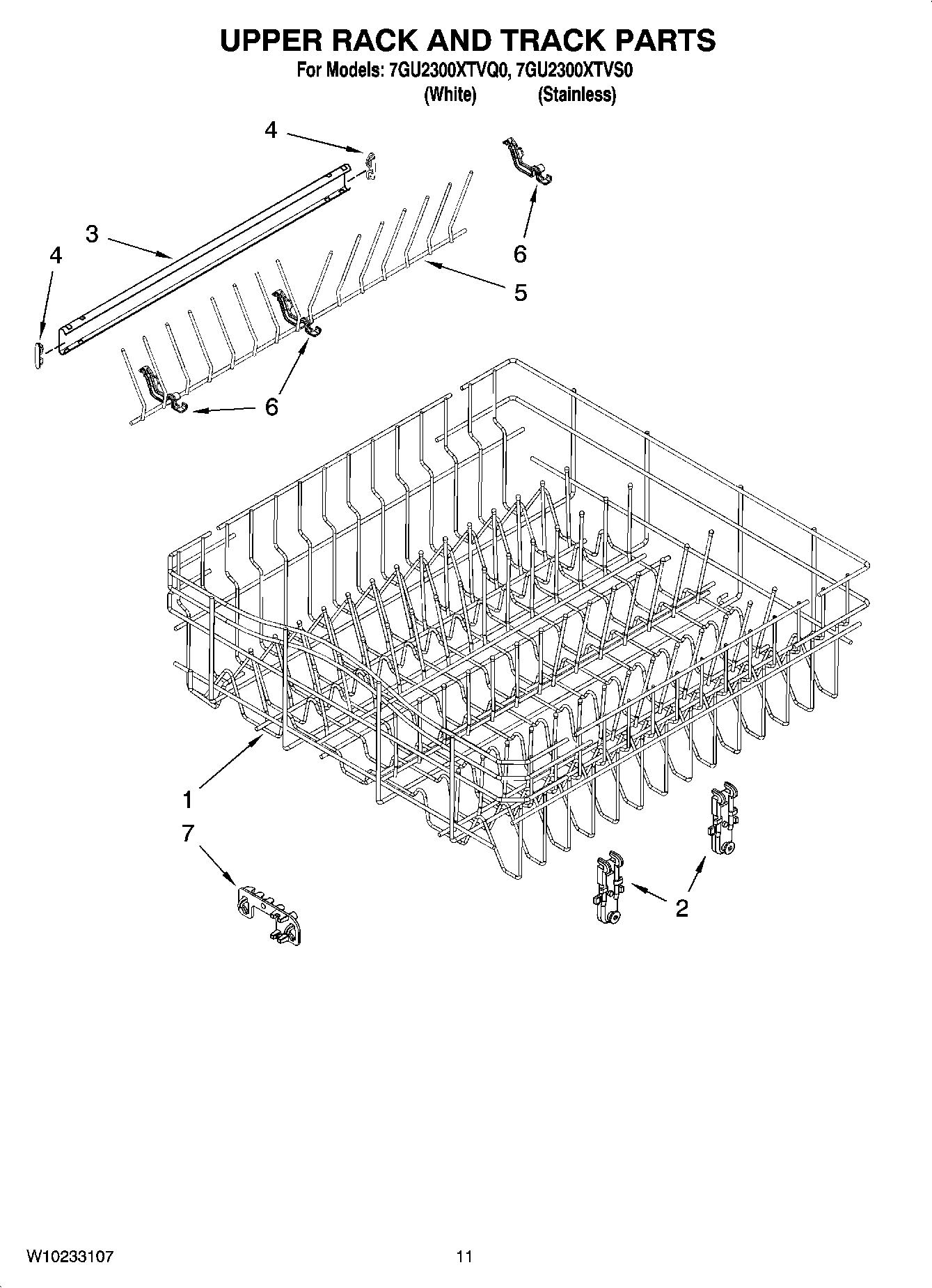 09 - UPPER RACK AND TRACK PARTS