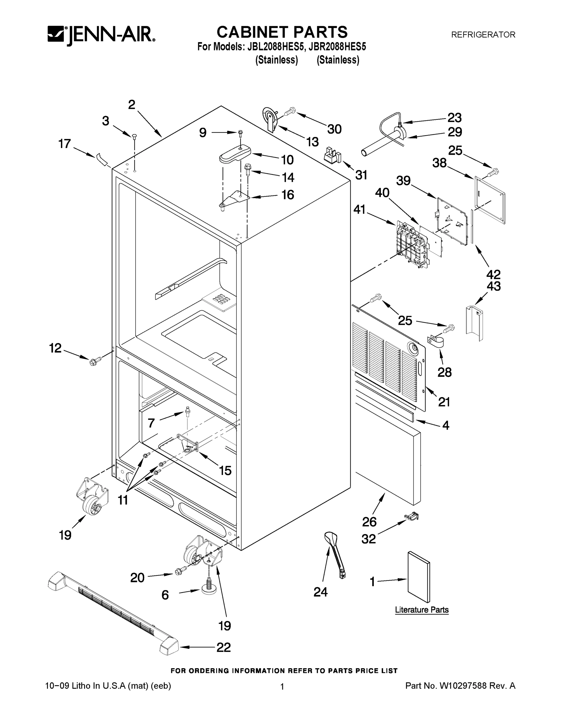 01 - CABINET PARTS