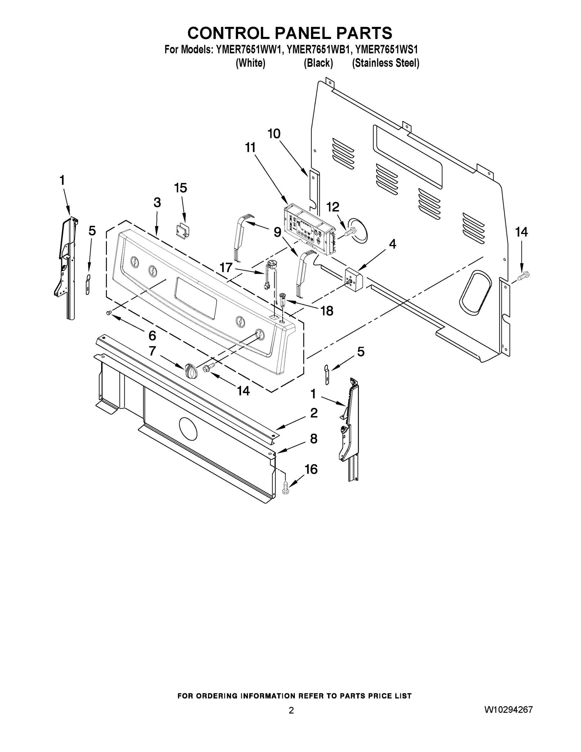 02 - CONTROL PANEL PARTS