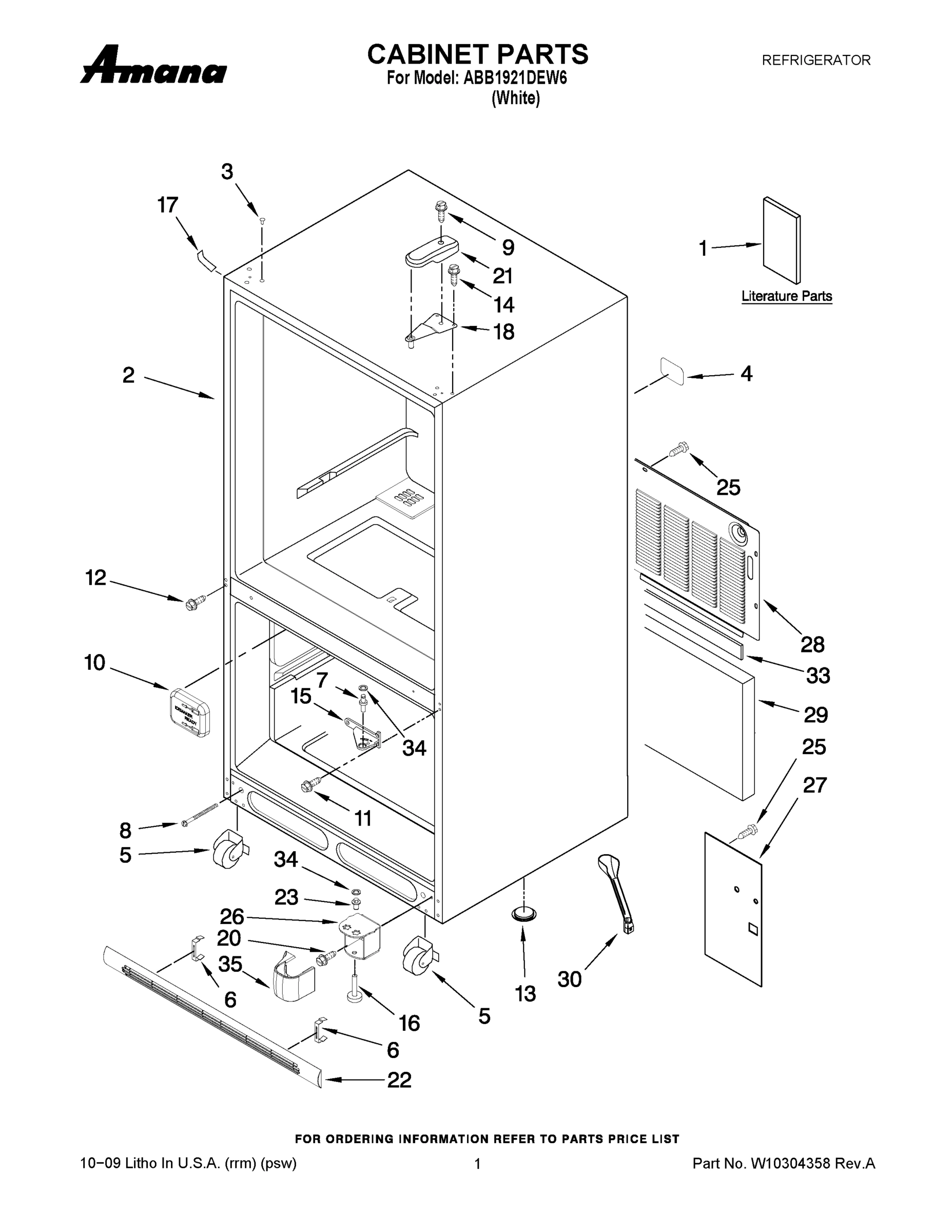 01 - CABINET PARTS