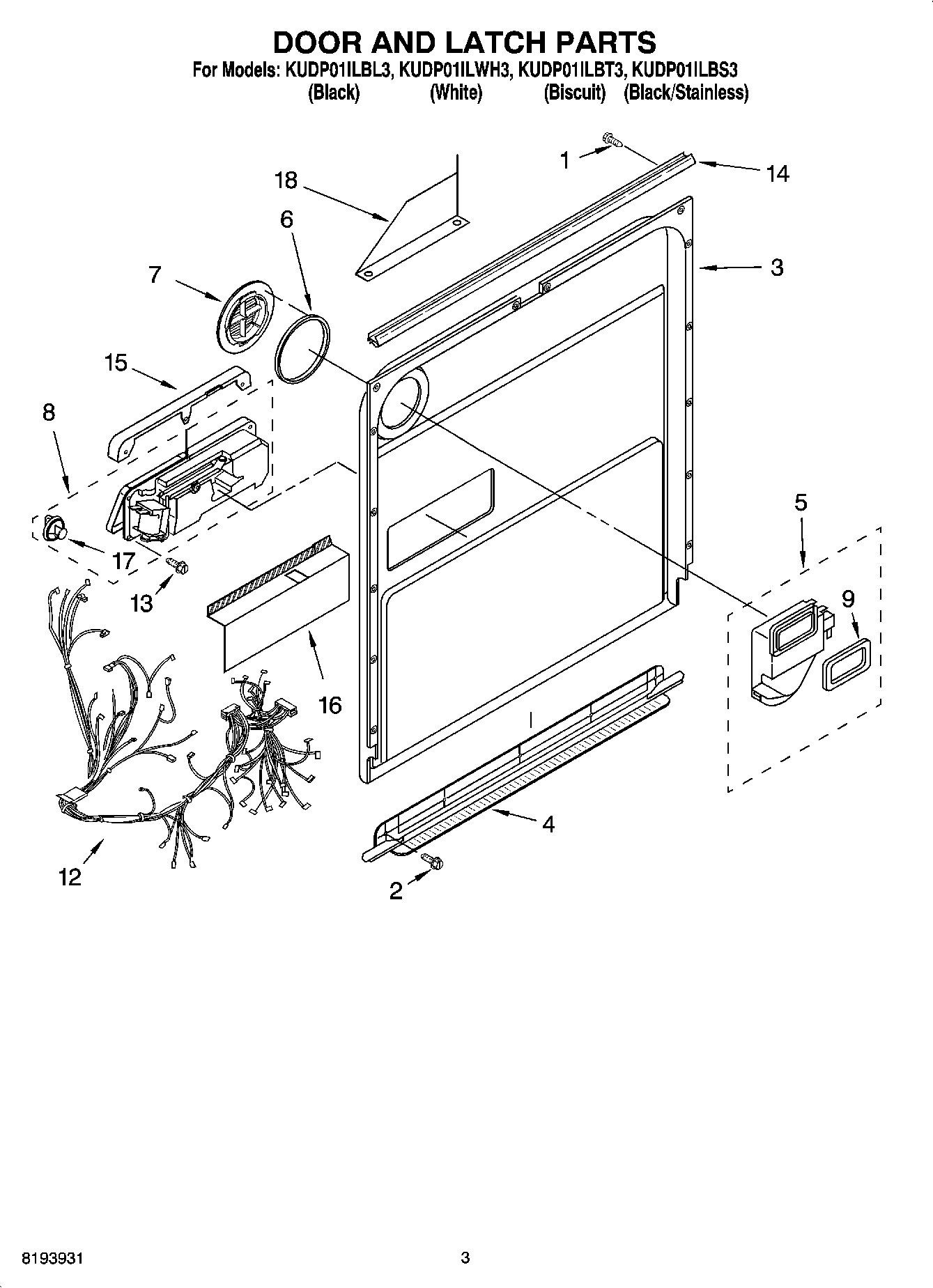 03 - DOOR AND LATCH PARTS