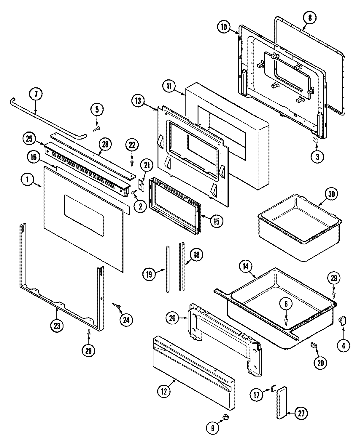 02 - DOOR/DRAWER (SERIAL PREFIX 10-11)