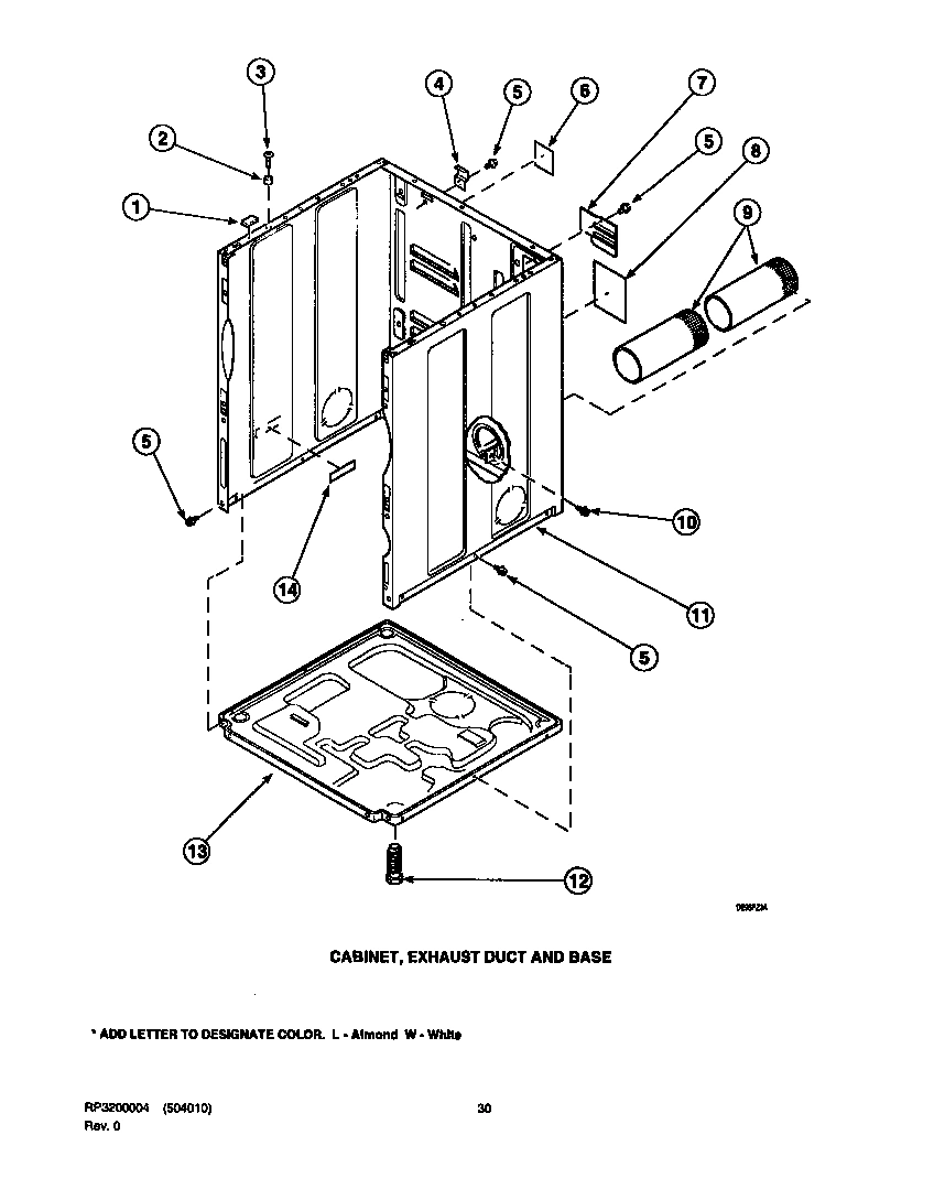 03 - CABINET, EXHAUST DUCT AND BASE