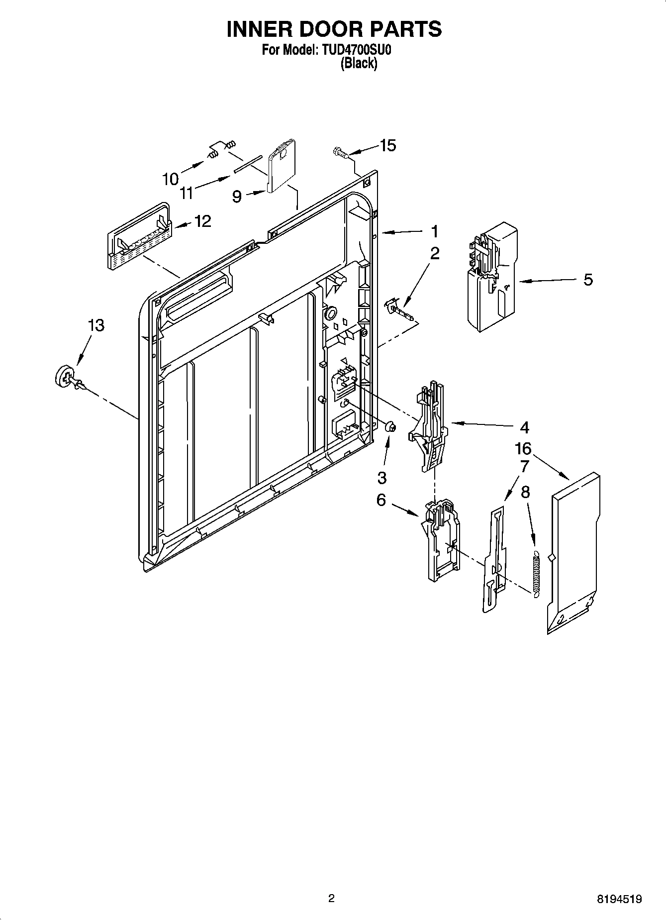 02 - INNER DOOR PARTS
