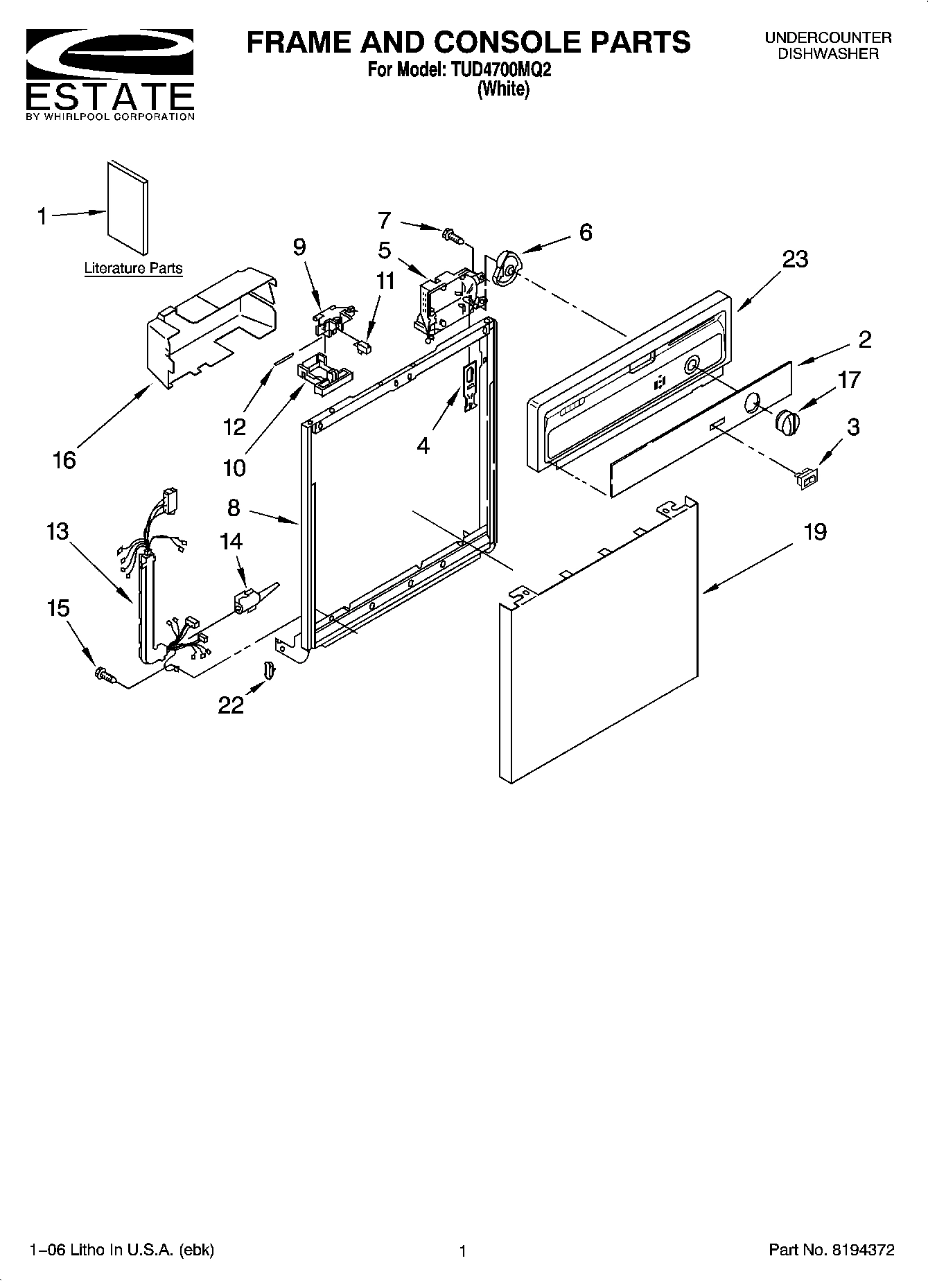 01 - FRAME AND CONSOLE PARTS