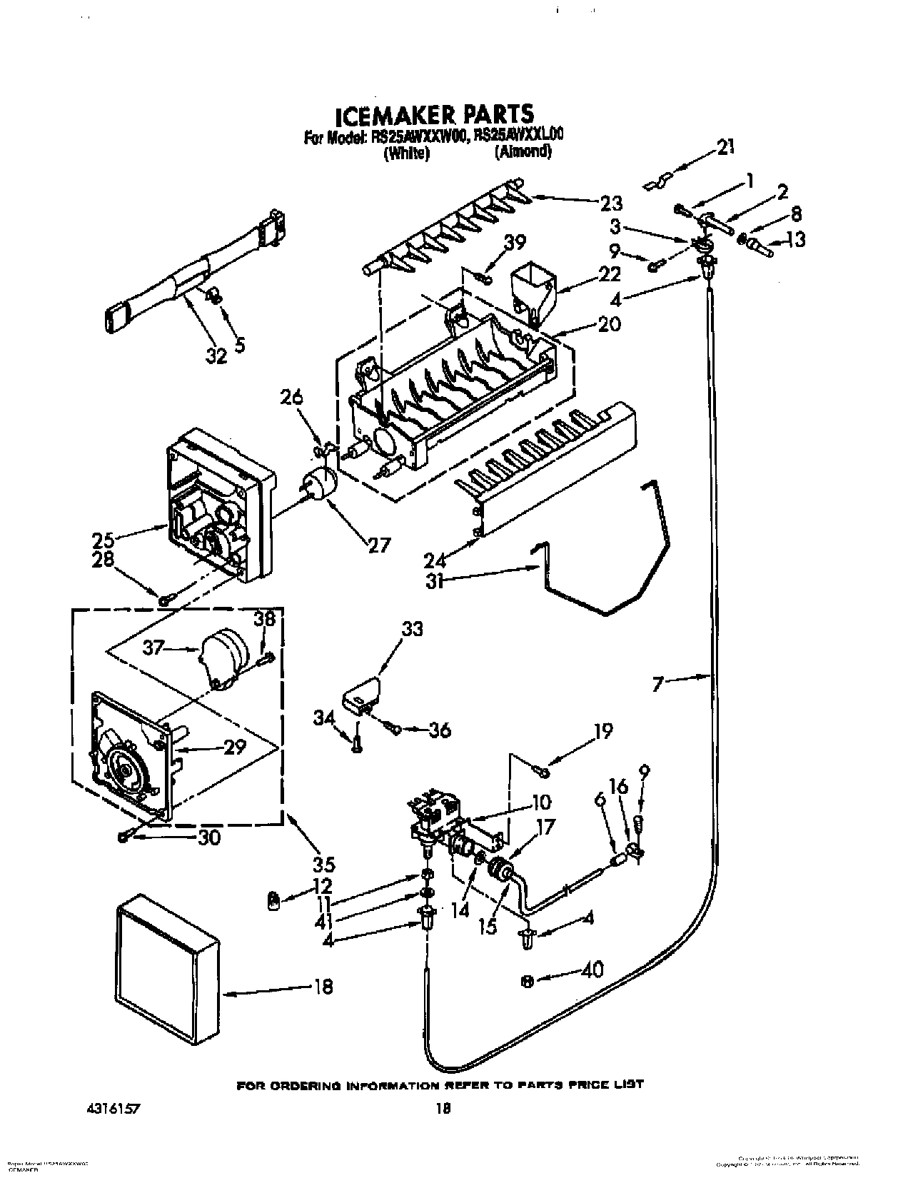 13 - ICEMAKER, LIT/OPTIONAL